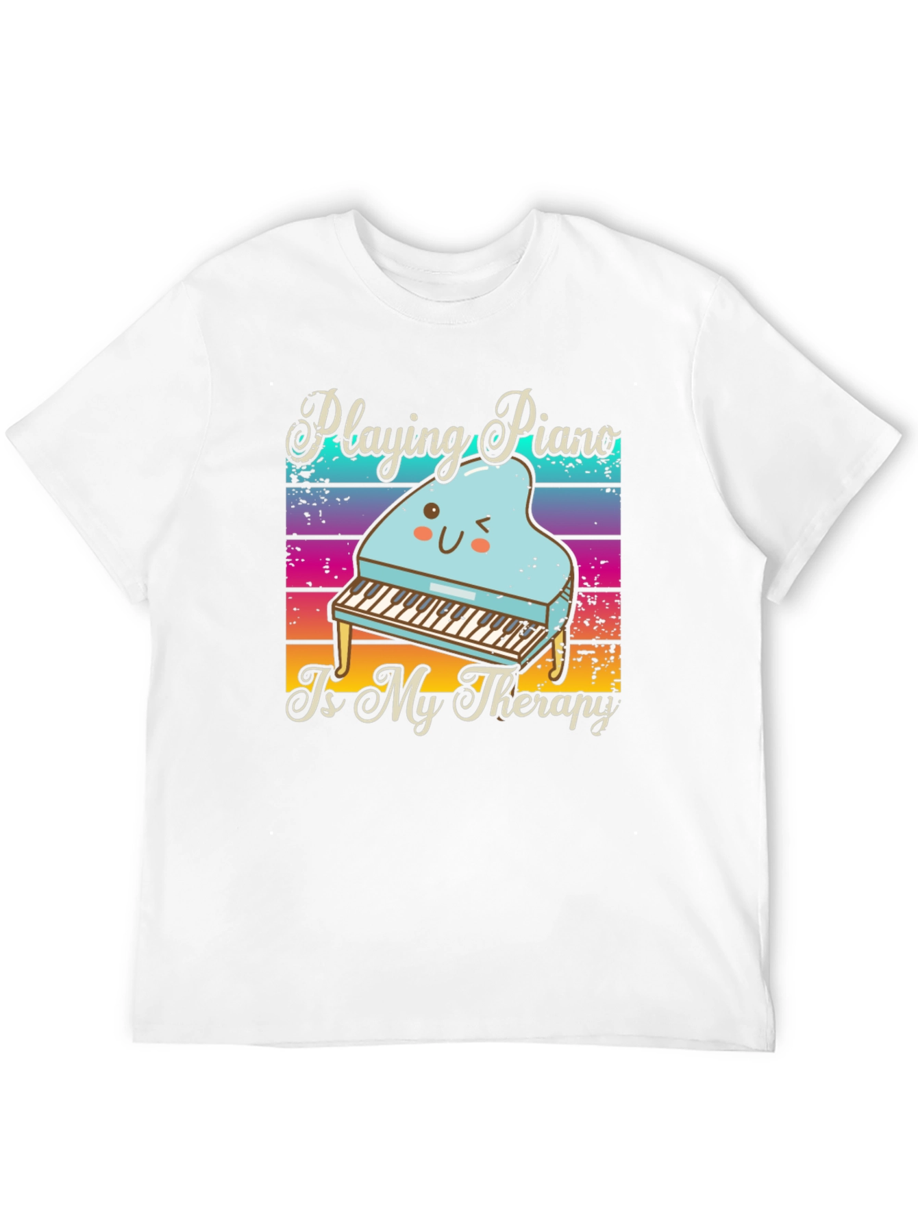 Playing Piano Therapy T-Shirt