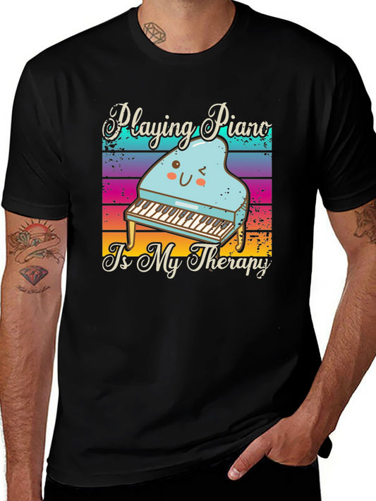 Playing Piano Therapy T-Shirt