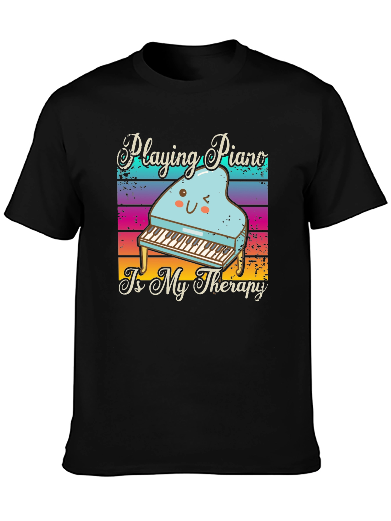 Playing Piano Therapy T-Shirt