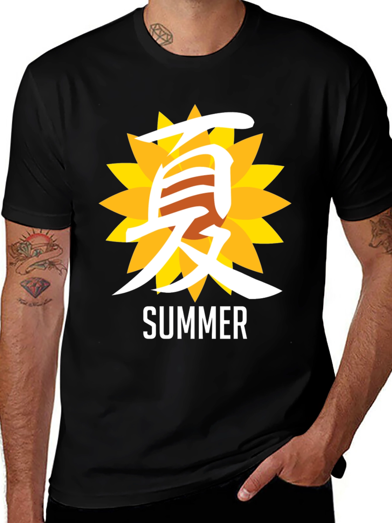 Summer Sunflower Graphic T-Shirt