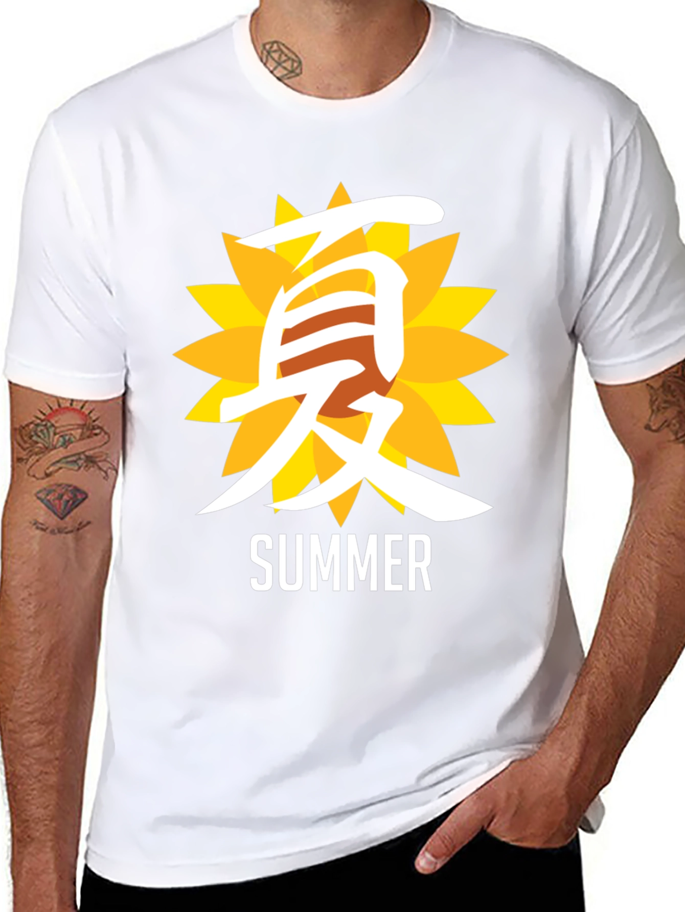 Summer Sunflower Graphic T-Shirt