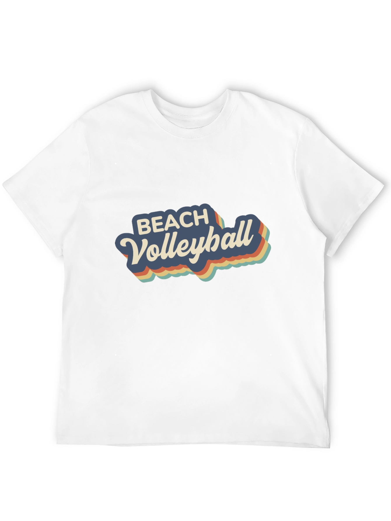 Retro Beach Volleyball Graphic T-Shirt