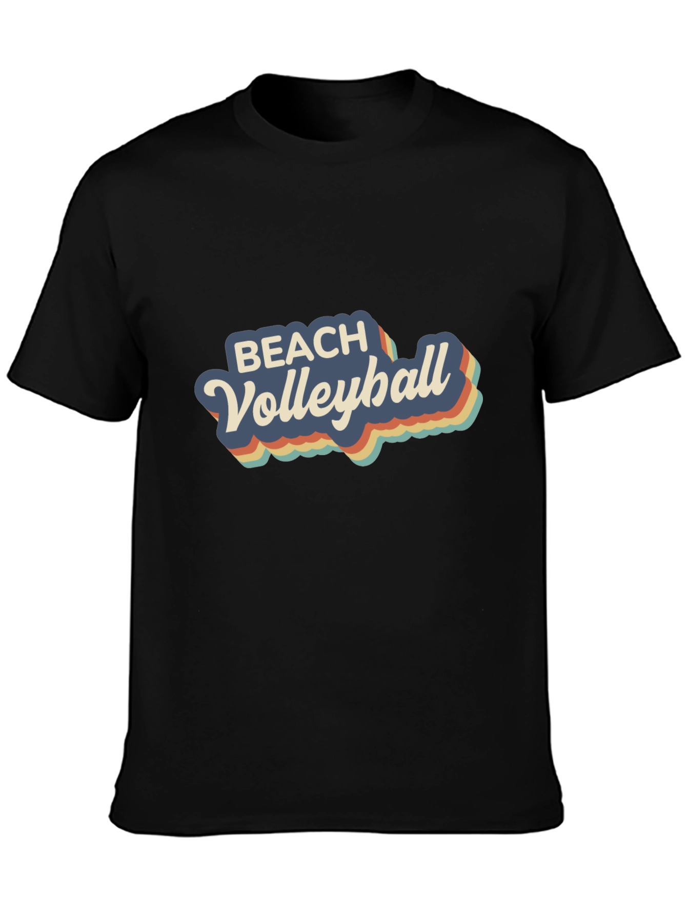 Retro Beach Volleyball Graphic T-Shirt