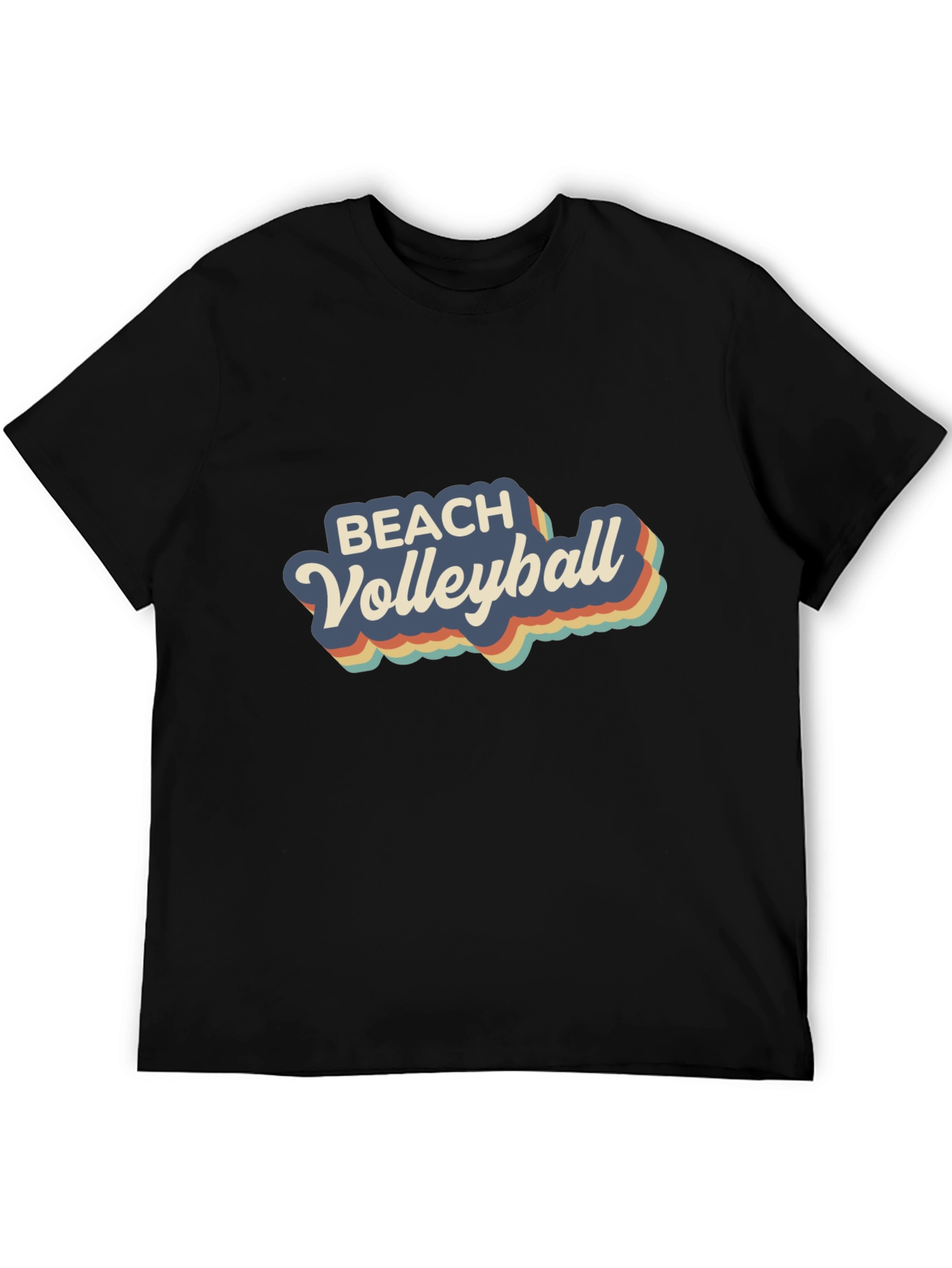 Retro Beach Volleyball Graphic T-Shirt