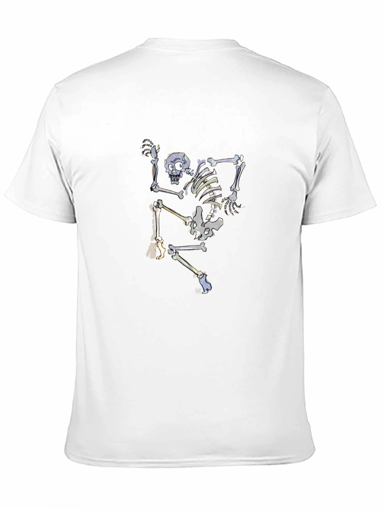 Skeleton Graphic Black Tee - Unique Design