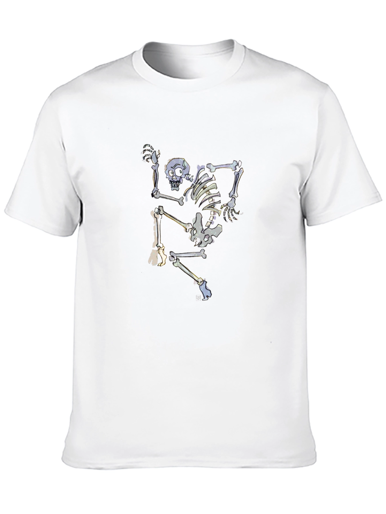 Skeleton Graphic Black Tee - Unique Design