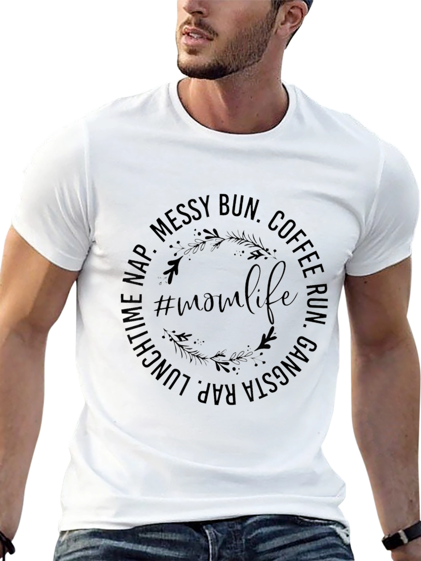 Mom Life Graphic T-Shirt - Black