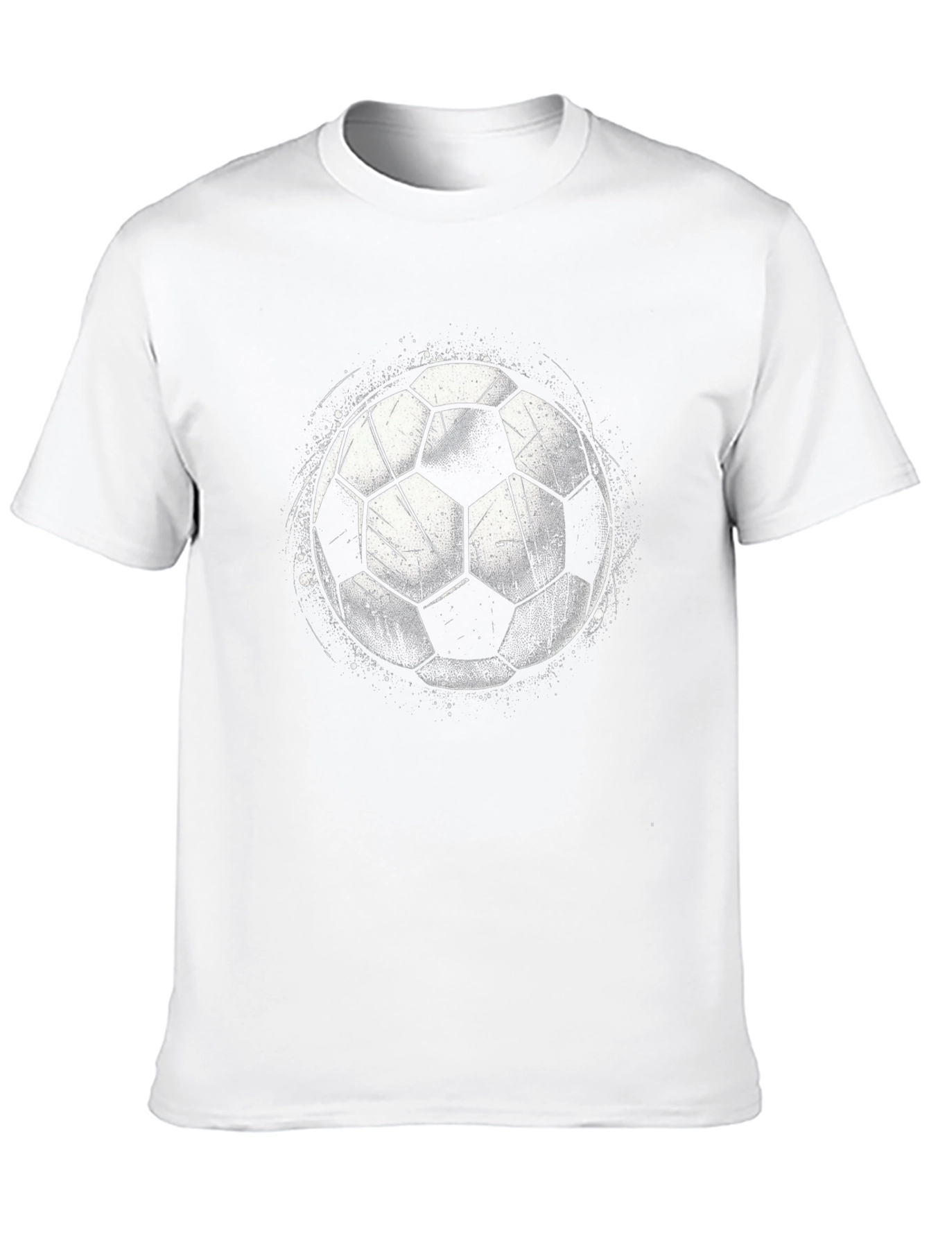 Soccer Ball Graphic T-Shirt - Black
