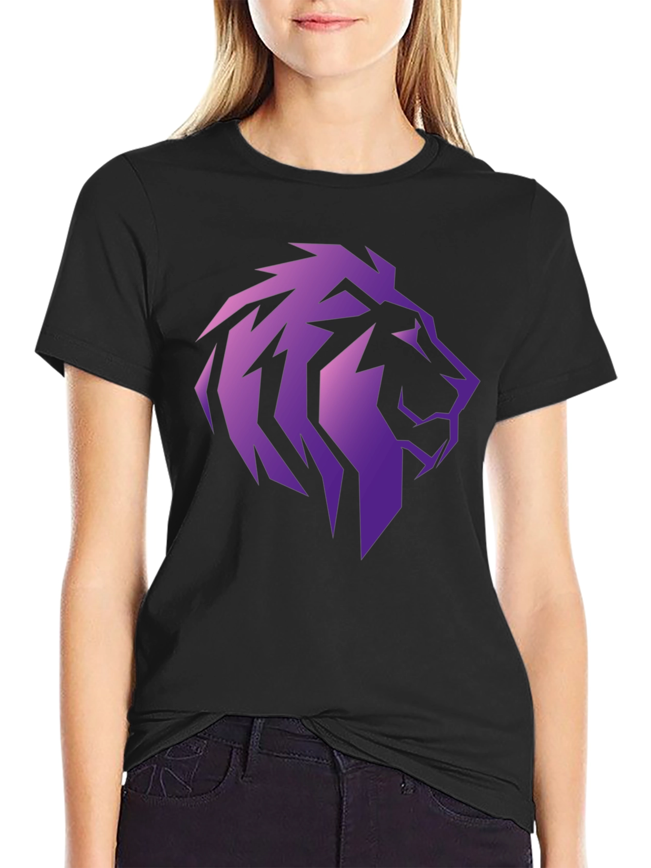 Lion Head Graphic Tee - Stylish Mens T-Shirt