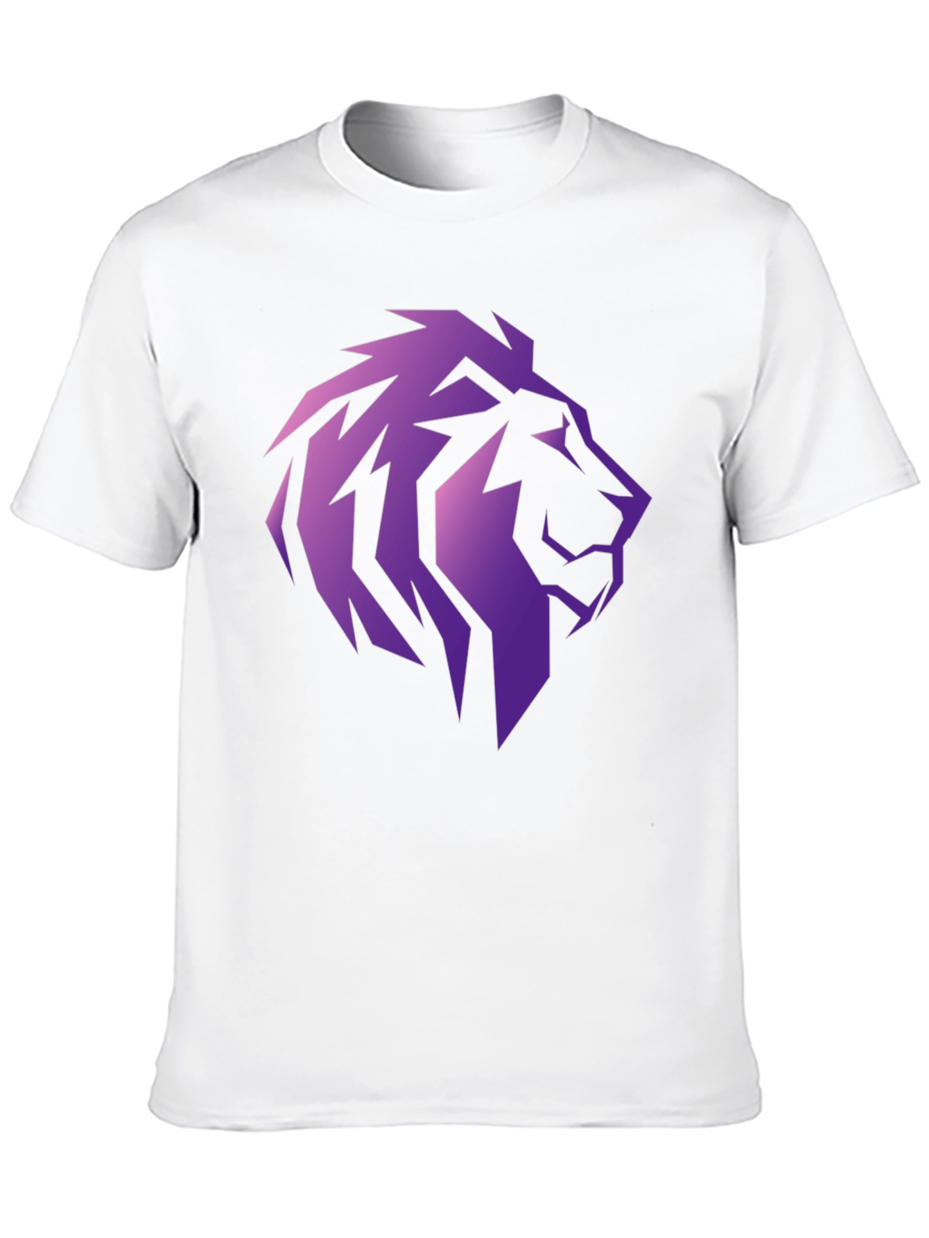 Lion Head Graphic Tee - Stylish Mens T-Shirt