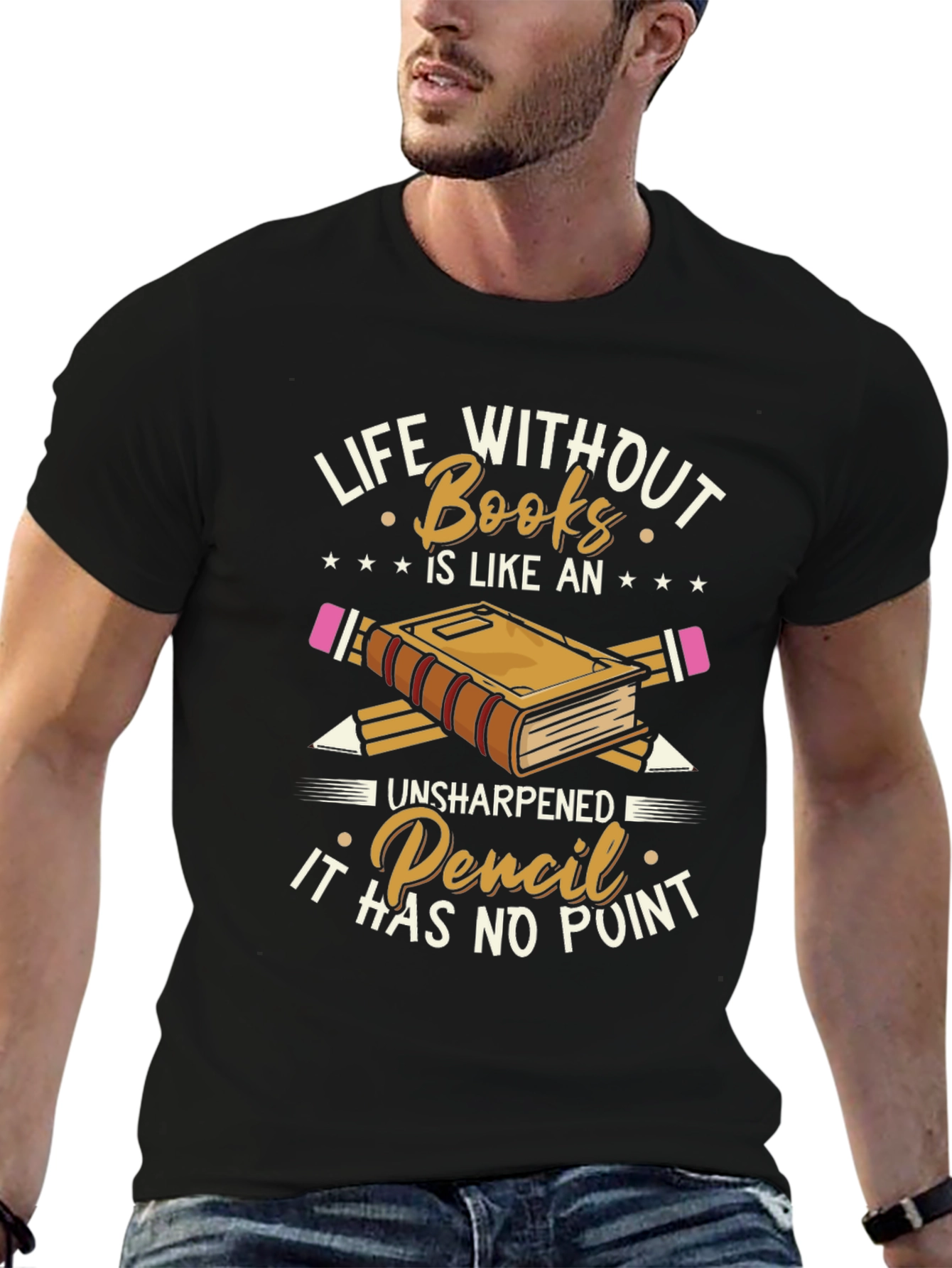 Life Without Books Graphic Tee