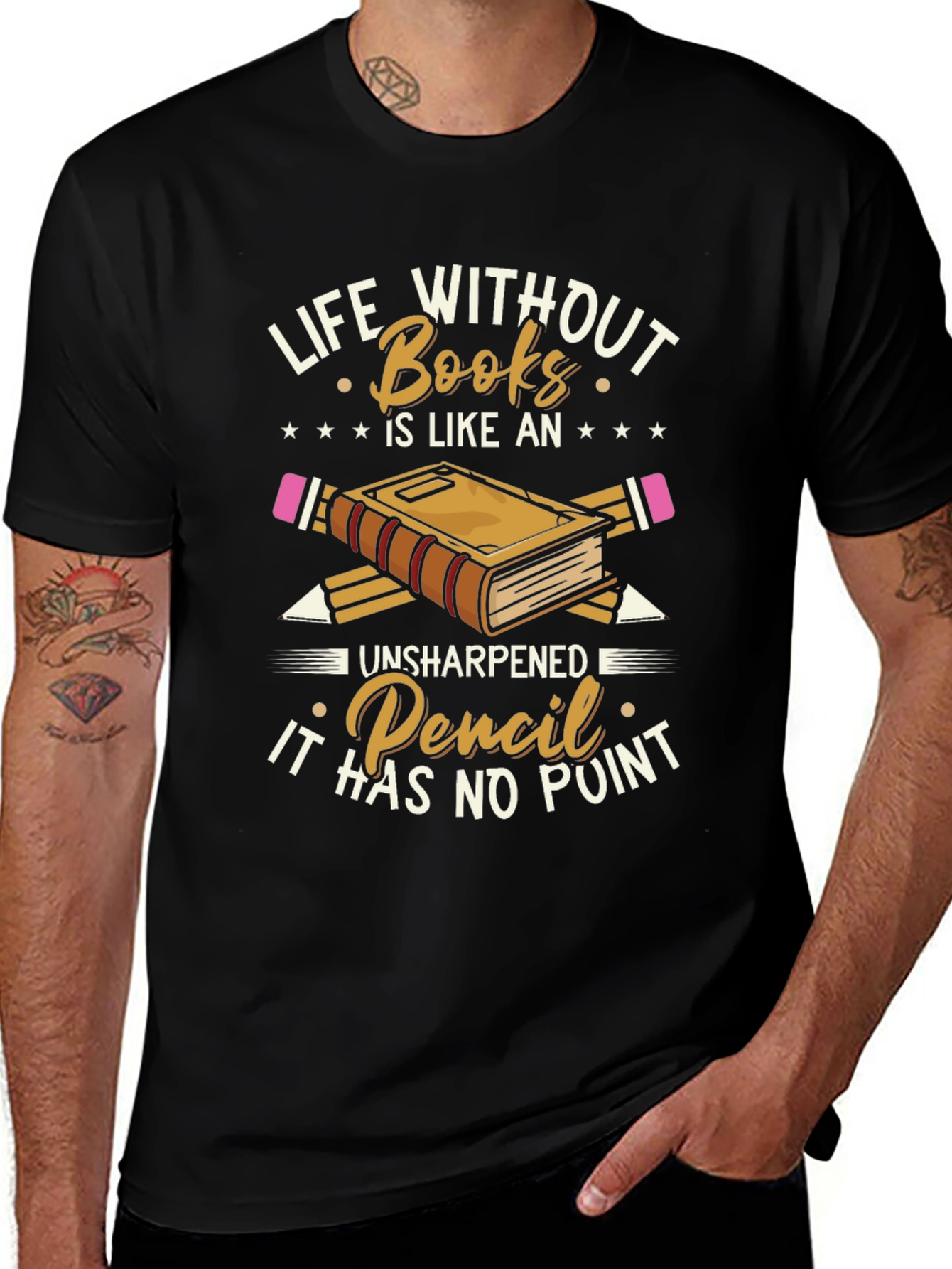 Life Without Books Graphic Tee