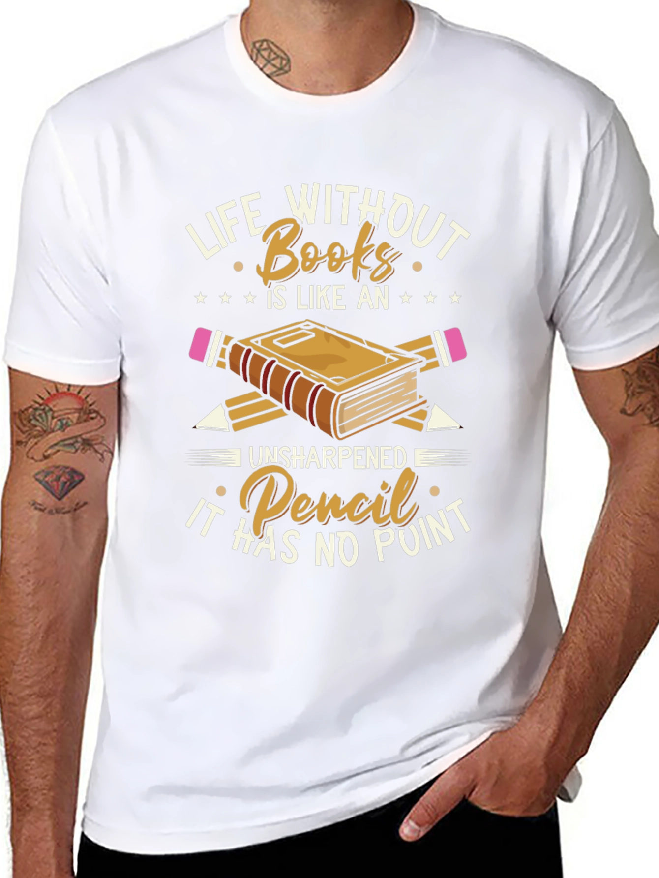 Life Without Books Graphic Tee