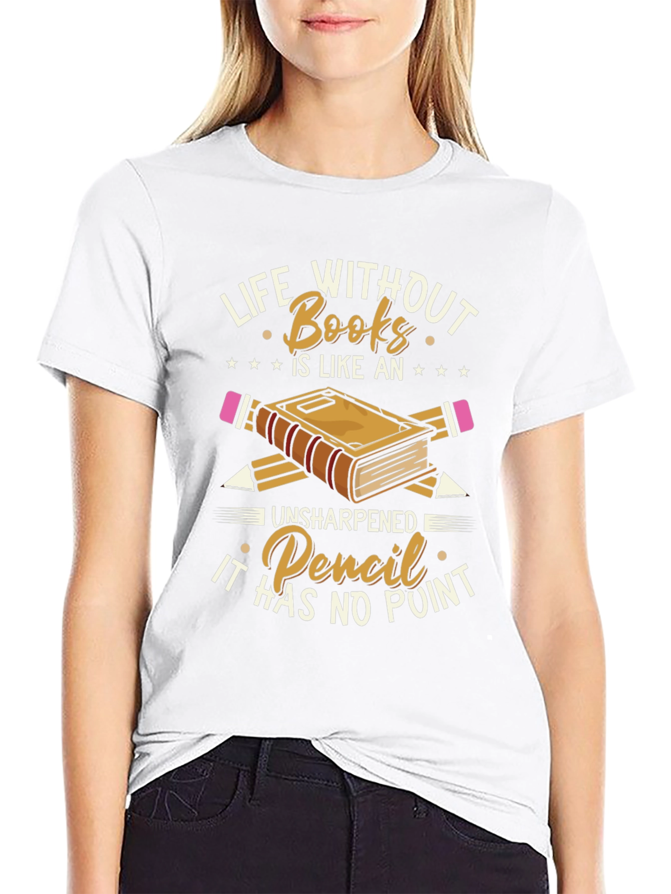Life Without Books Graphic Tee