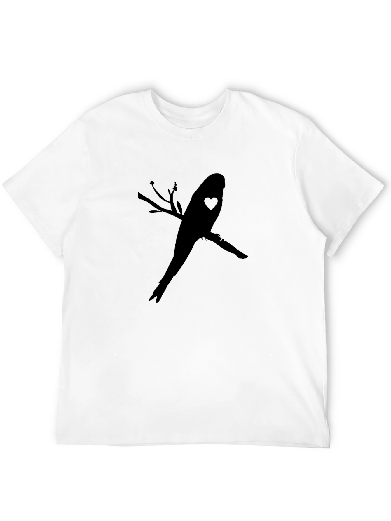 Parakeet Heart Branch Graphic Tee