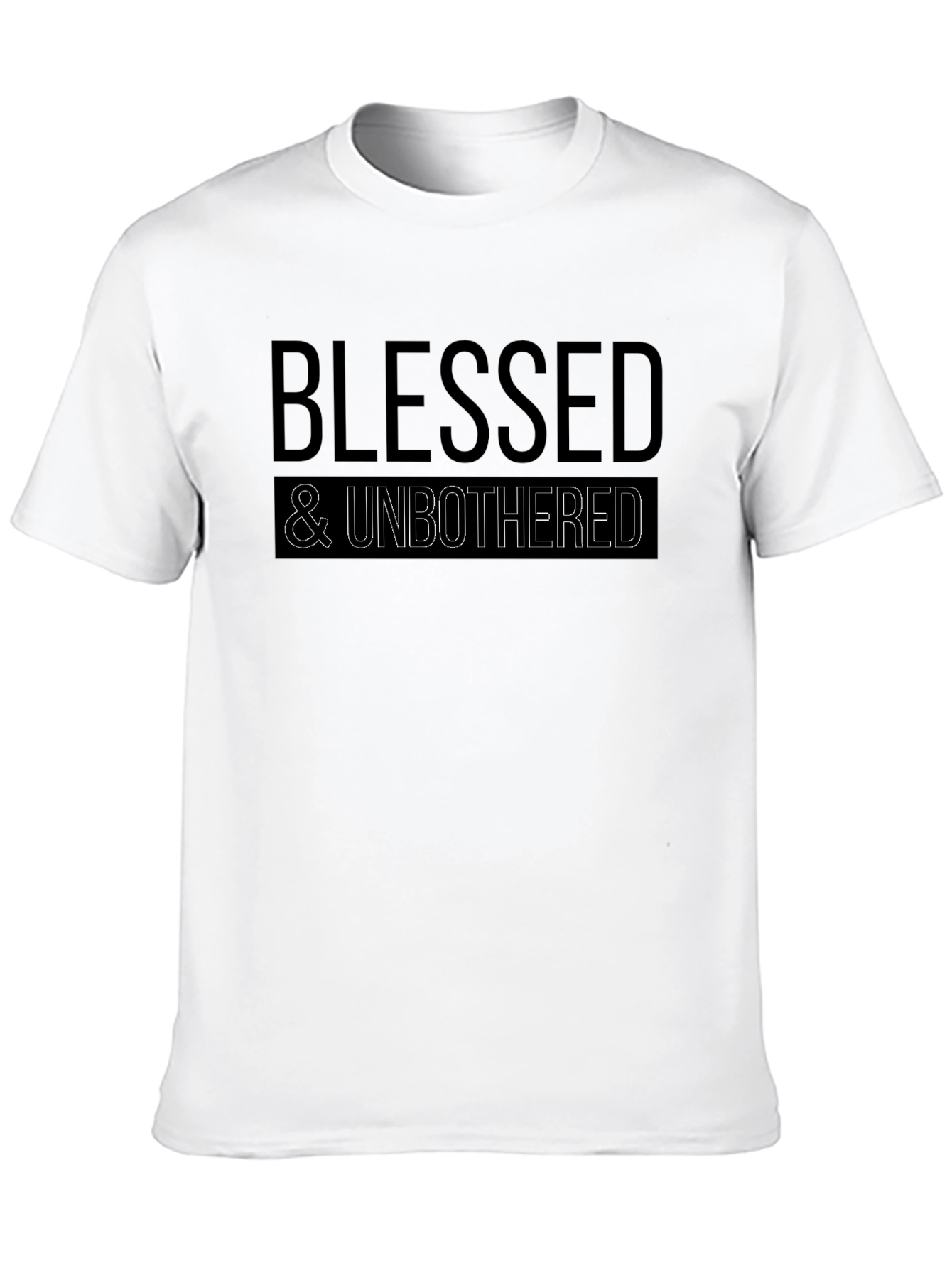 Blessed & Unbothered Black Graphic Tee