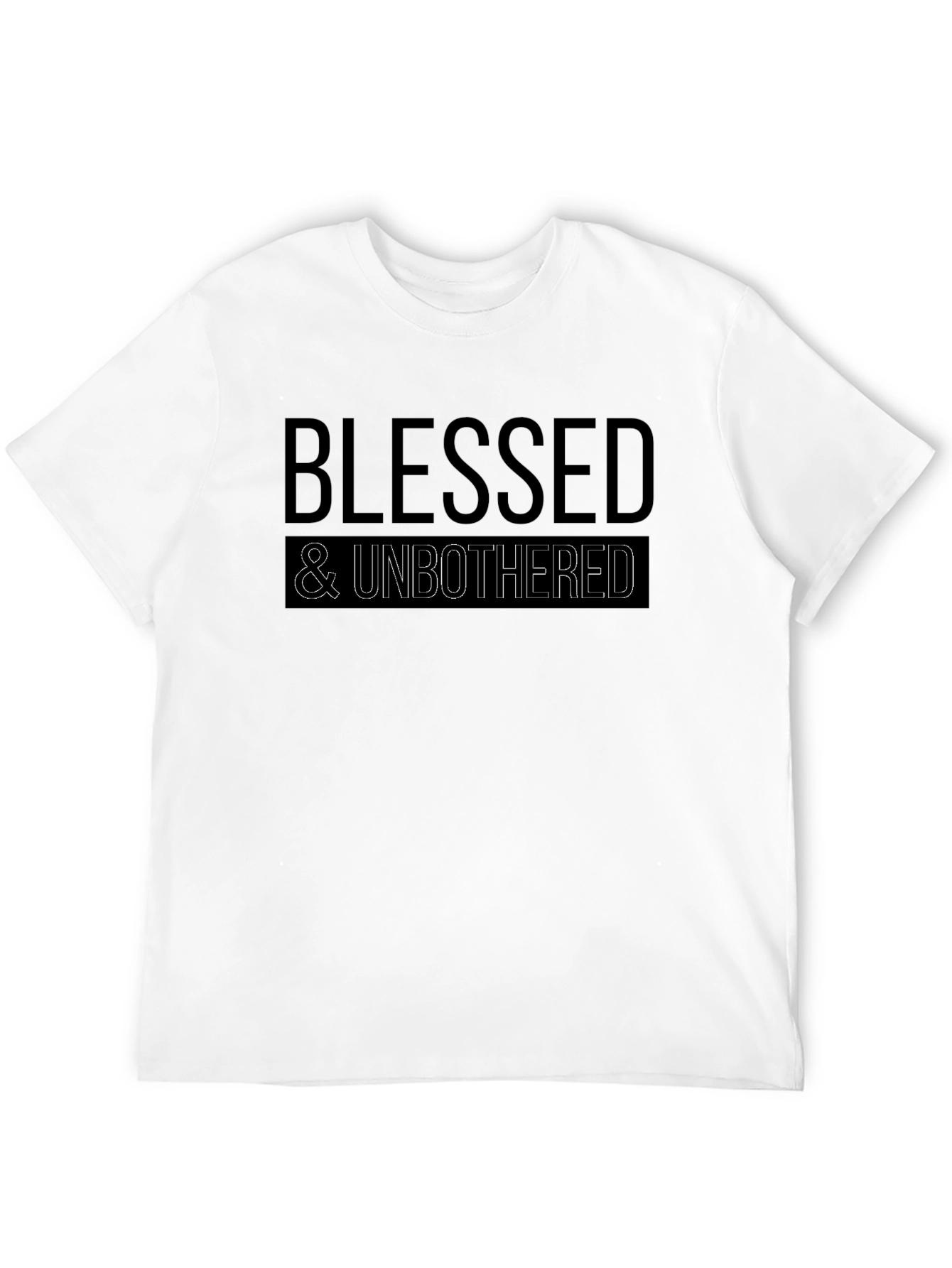 Blessed & Unbothered Black Graphic Tee