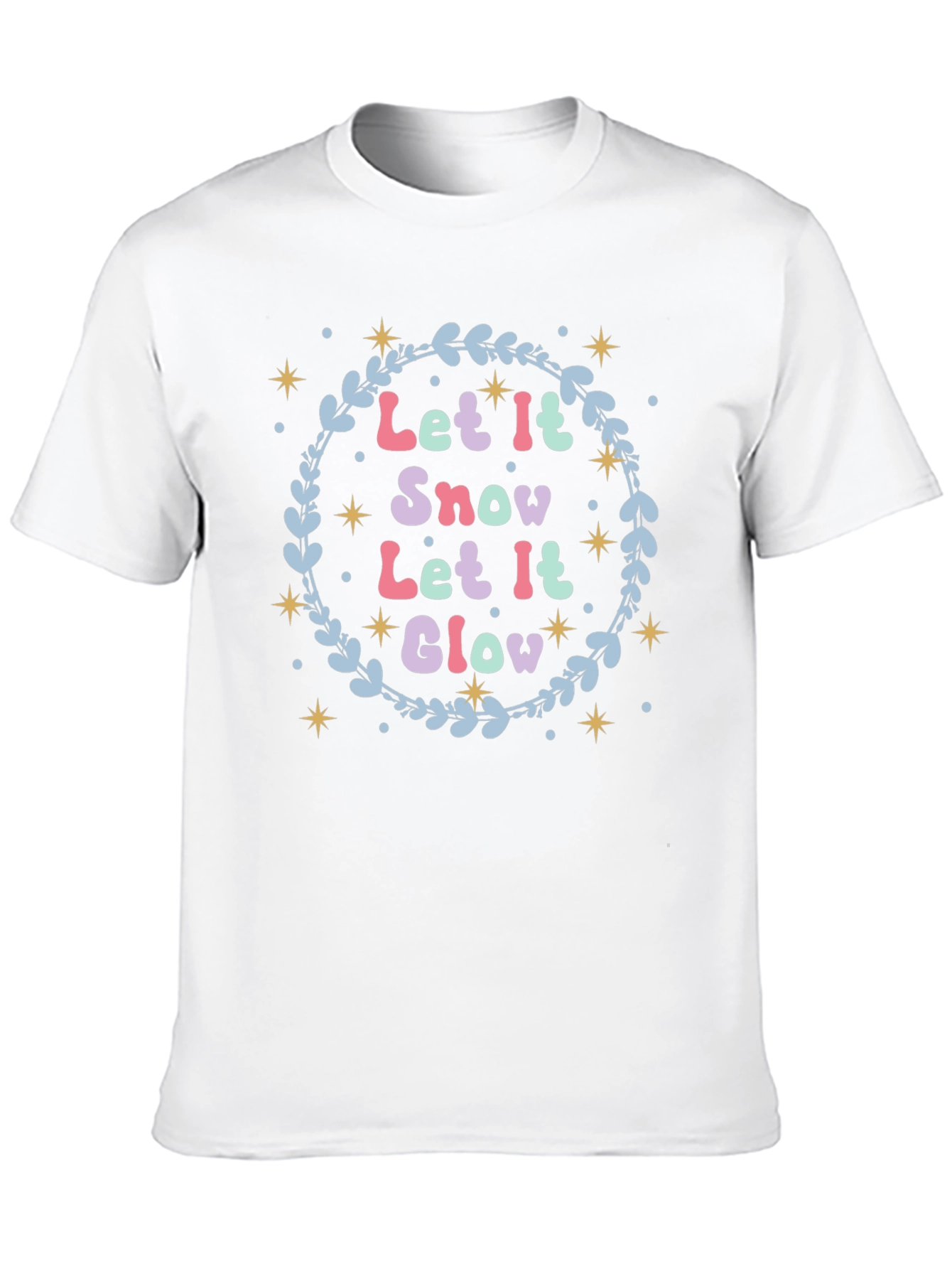 Let it Snow Glow Festive Holiday T-Shirt