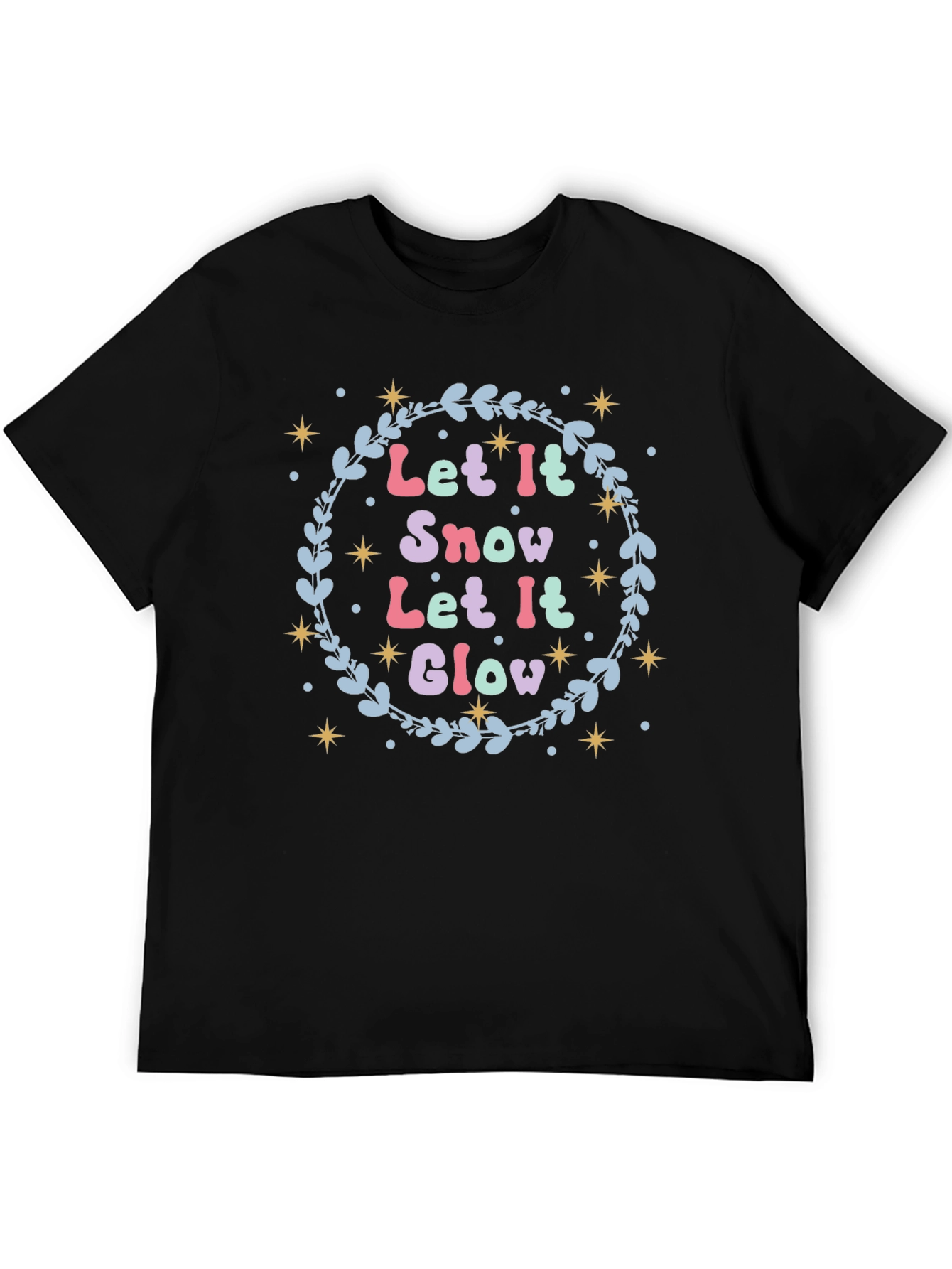 Let it Snow Glow Festive Holiday T-Shirt