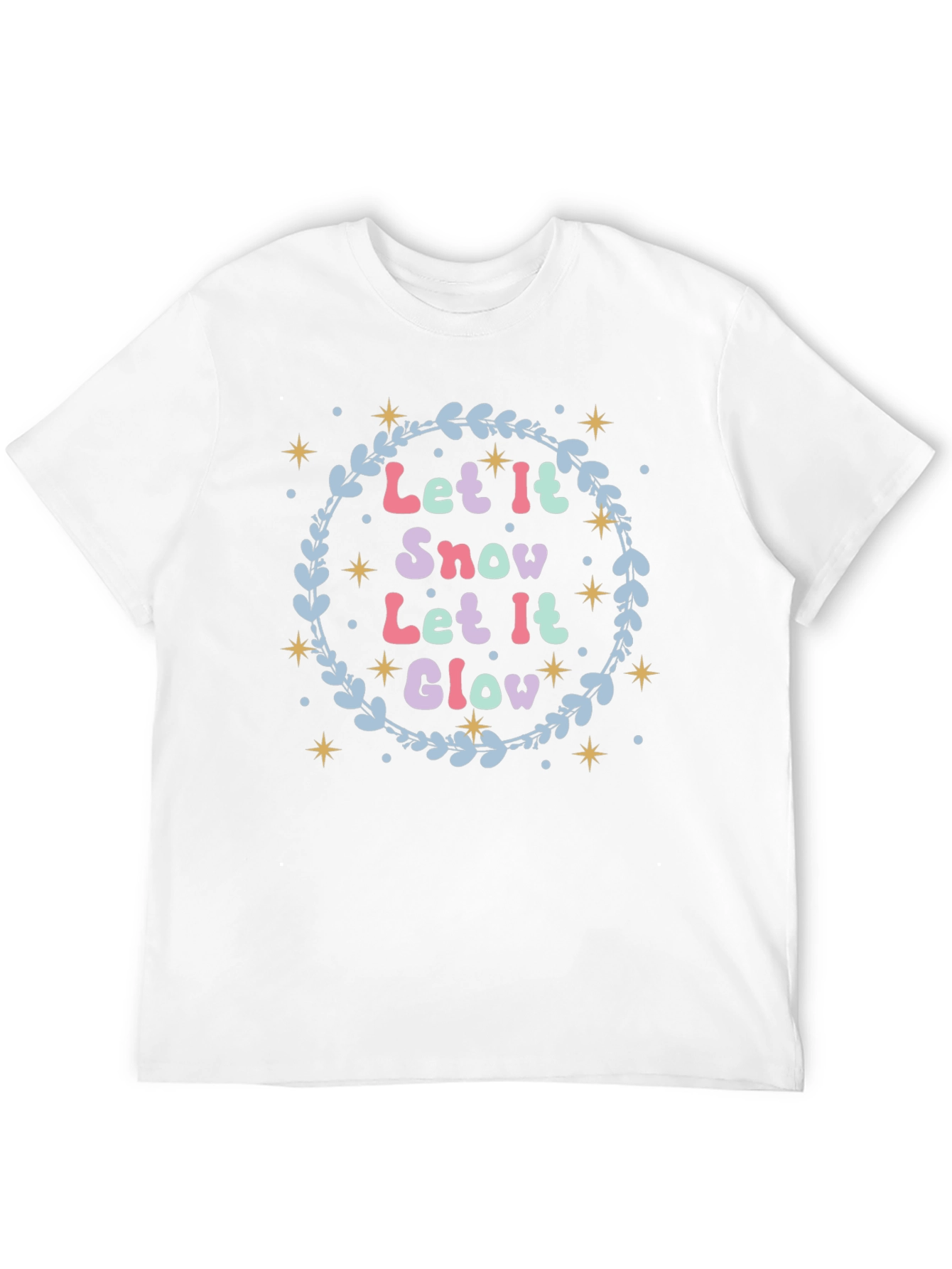 Let it Snow Glow Festive Holiday T-Shirt