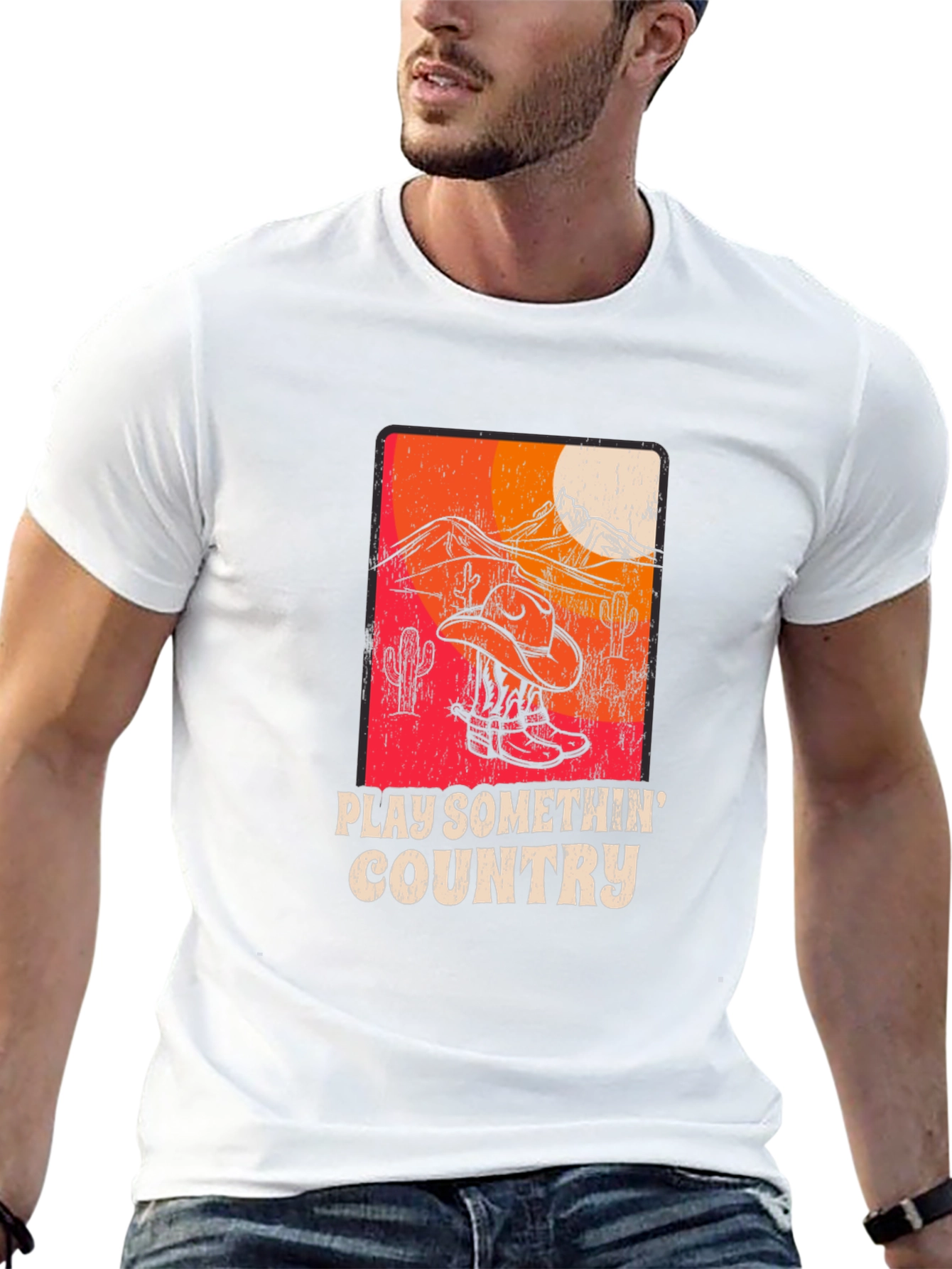 Play Somethin Country Graphic T-Shirt