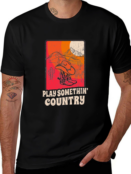 Play Somethin Country Graphic T-Shirt