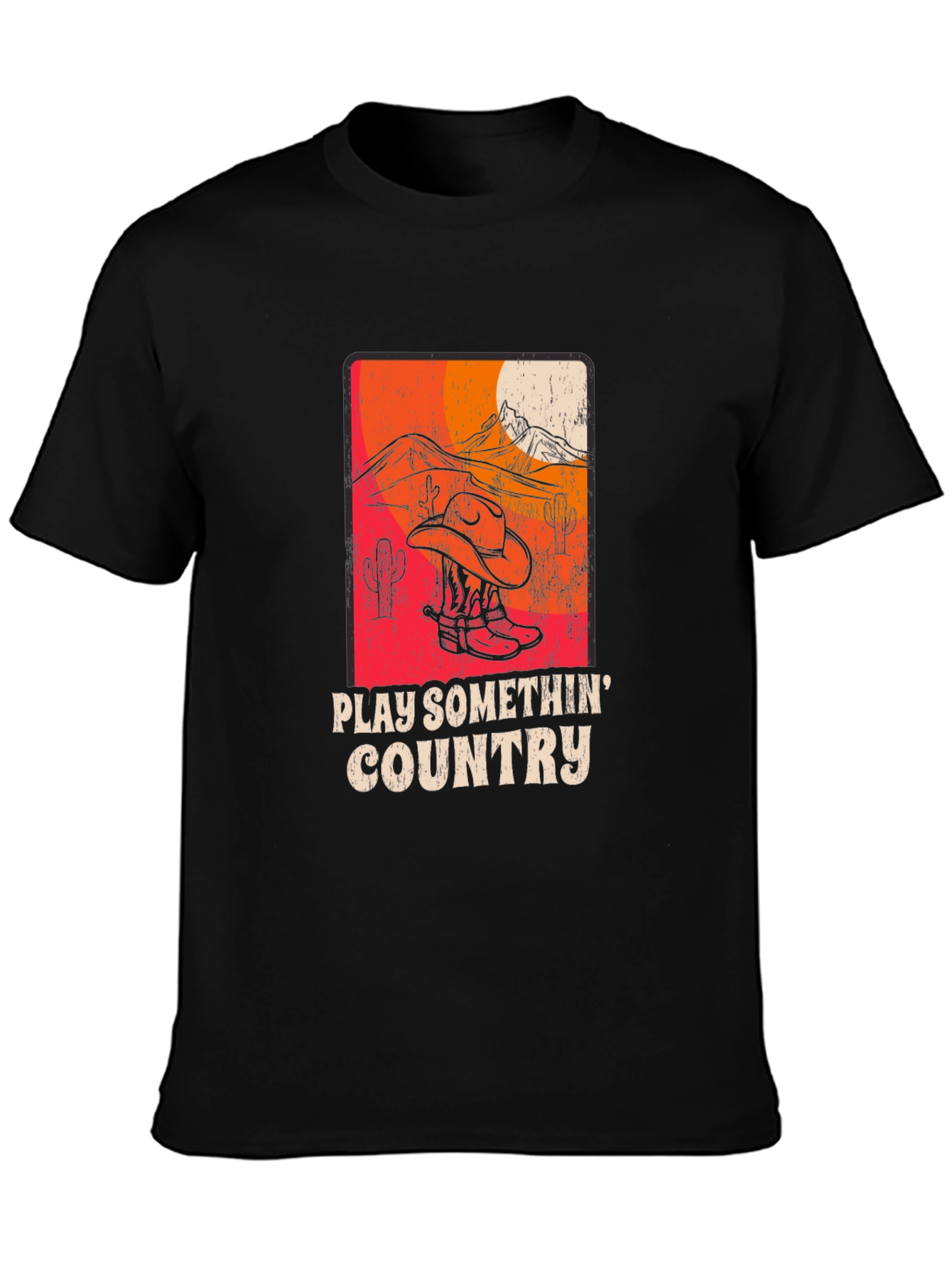 Play Somethin Country Graphic T-Shirt