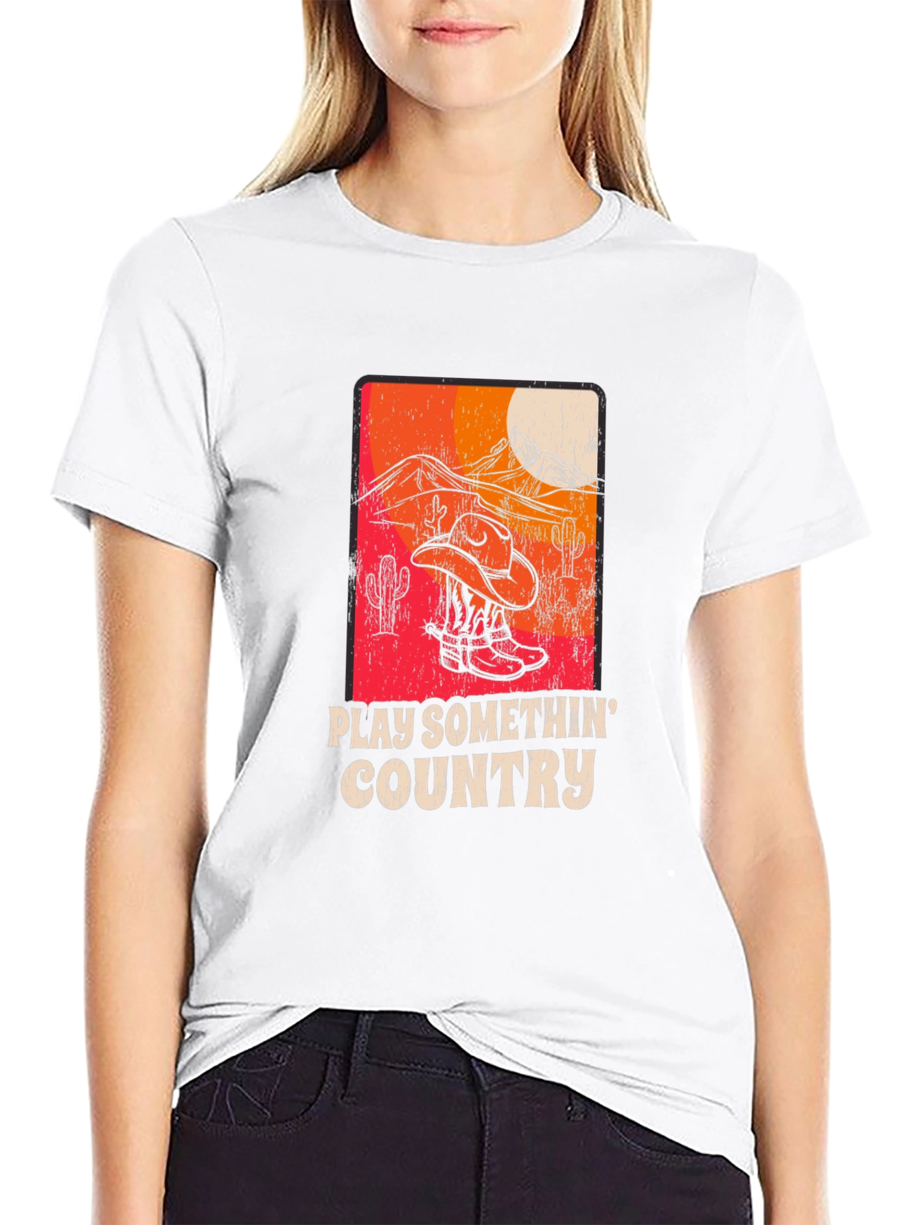 Play Somethin Country Graphic T-Shirt
