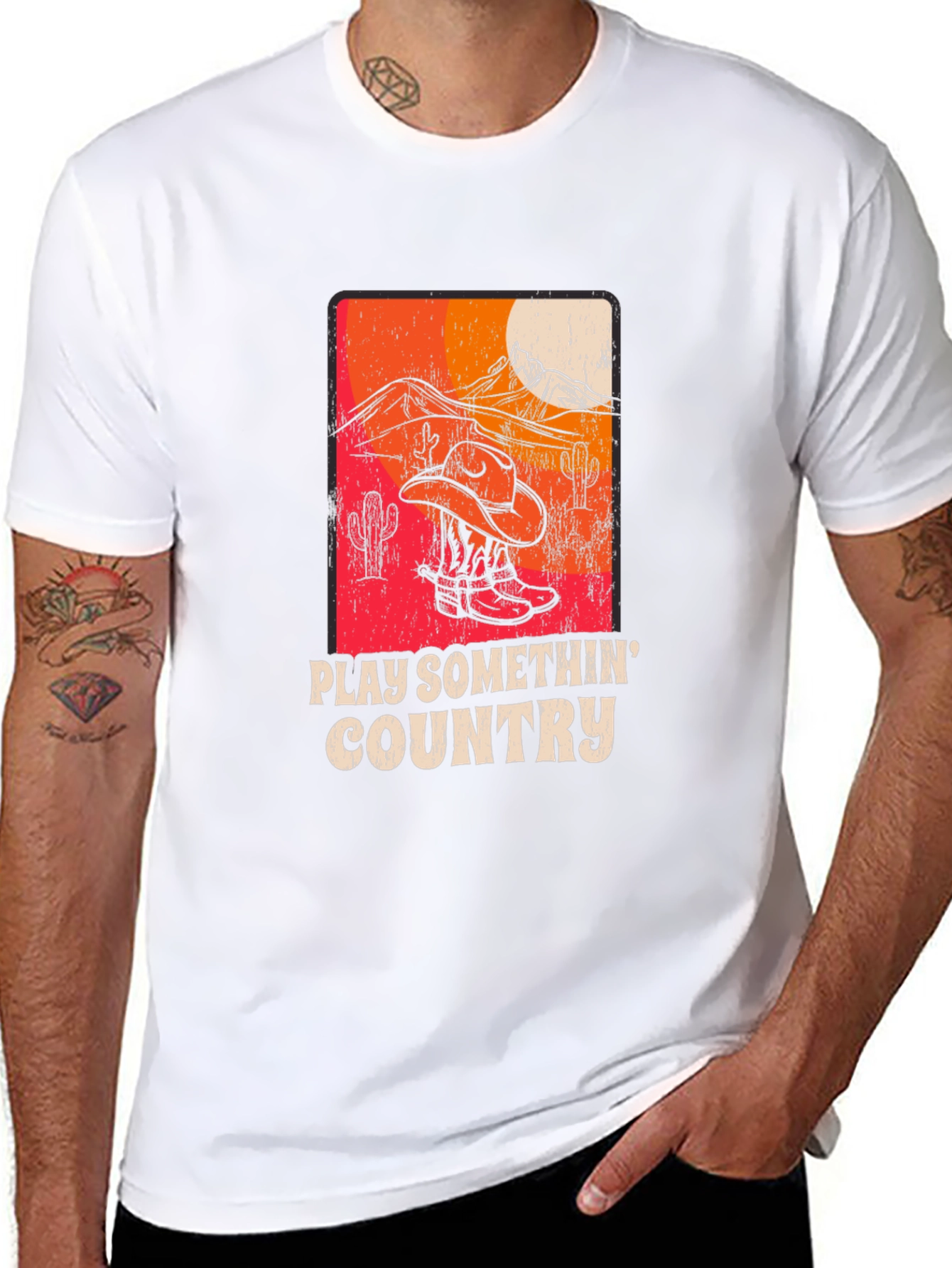 Play Somethin Country Graphic T-Shirt