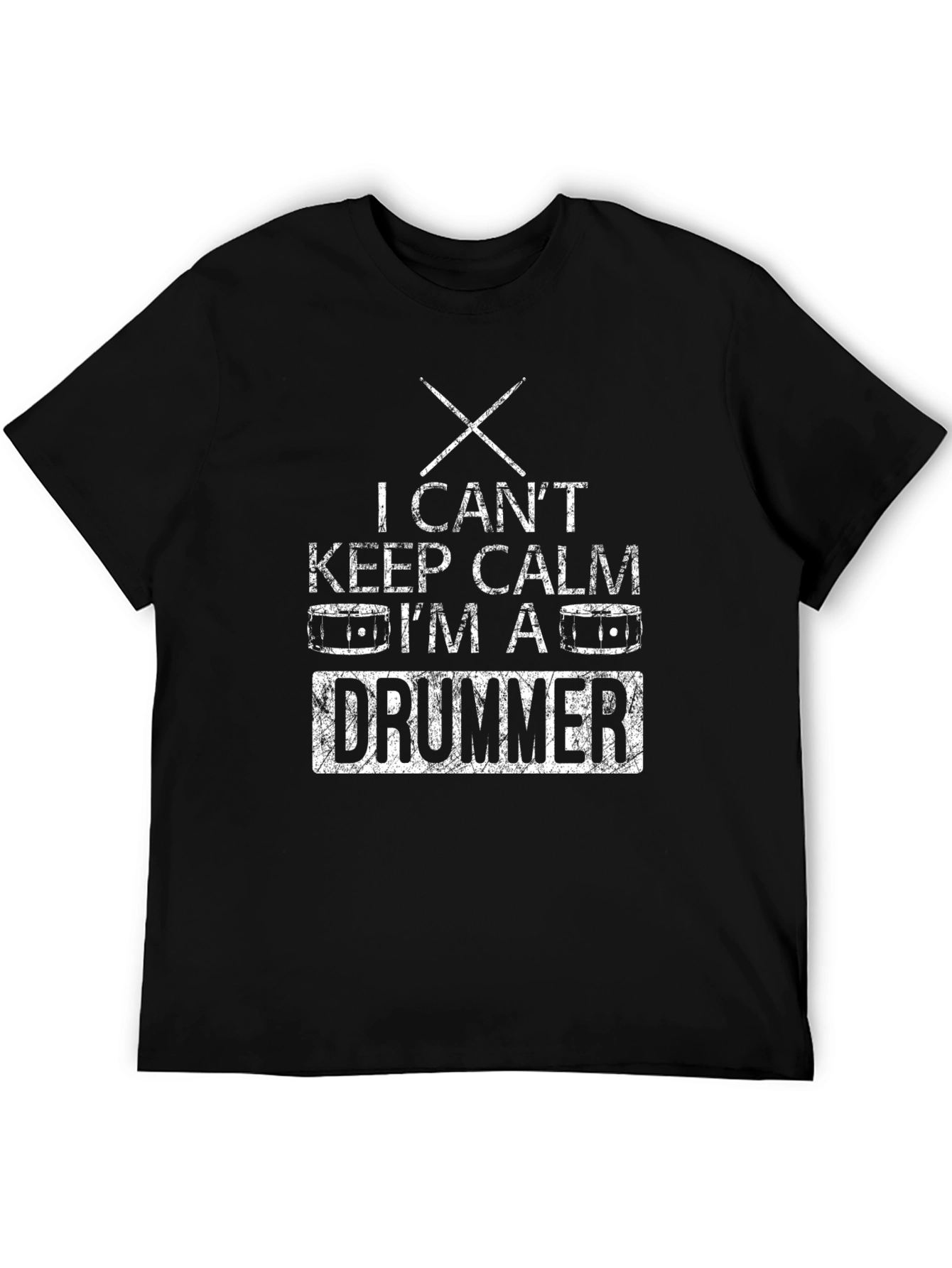 Funny Drummer T-Shirt - I Cant Keep Calm
