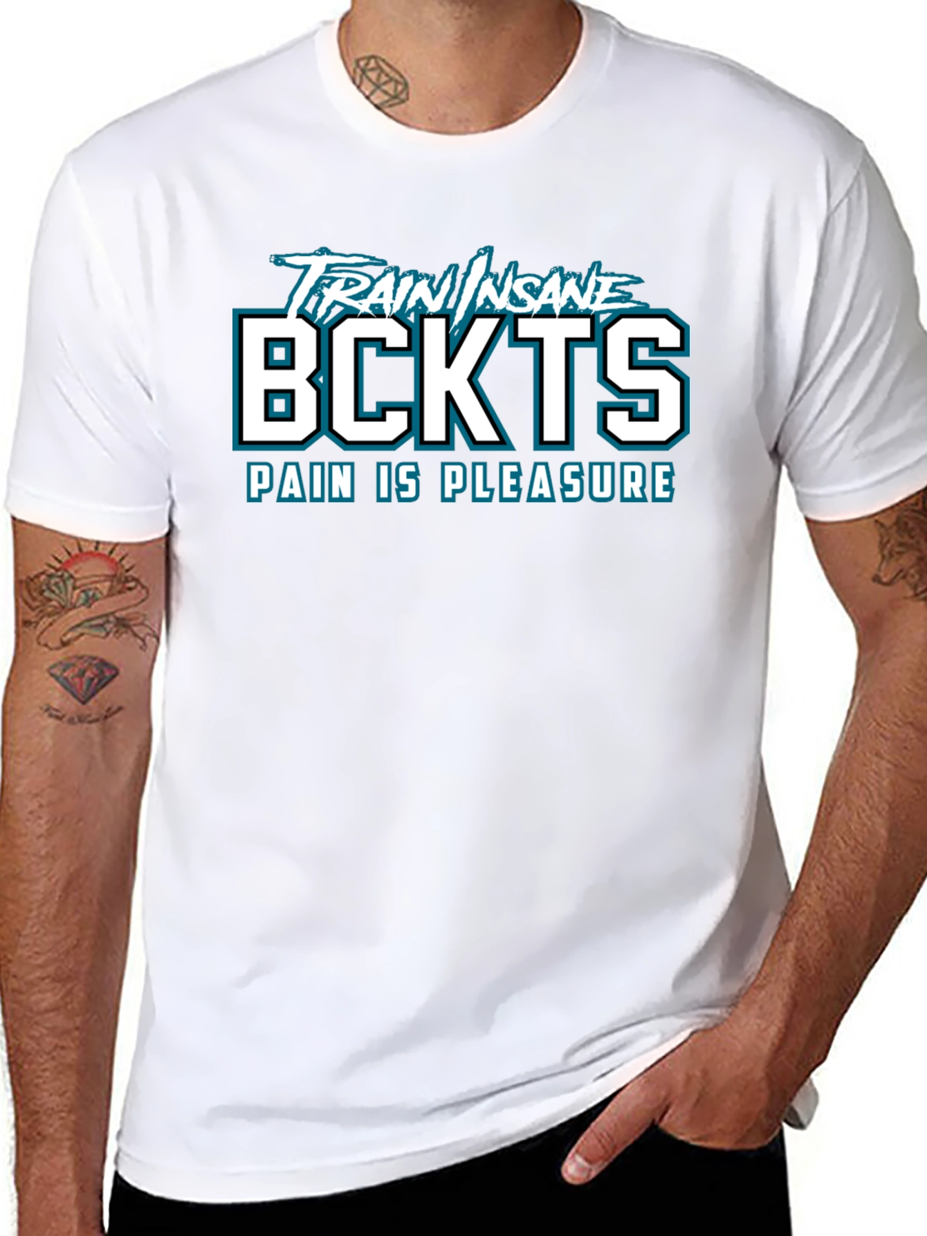 Train Insane BCKTS Black Graphic Tee