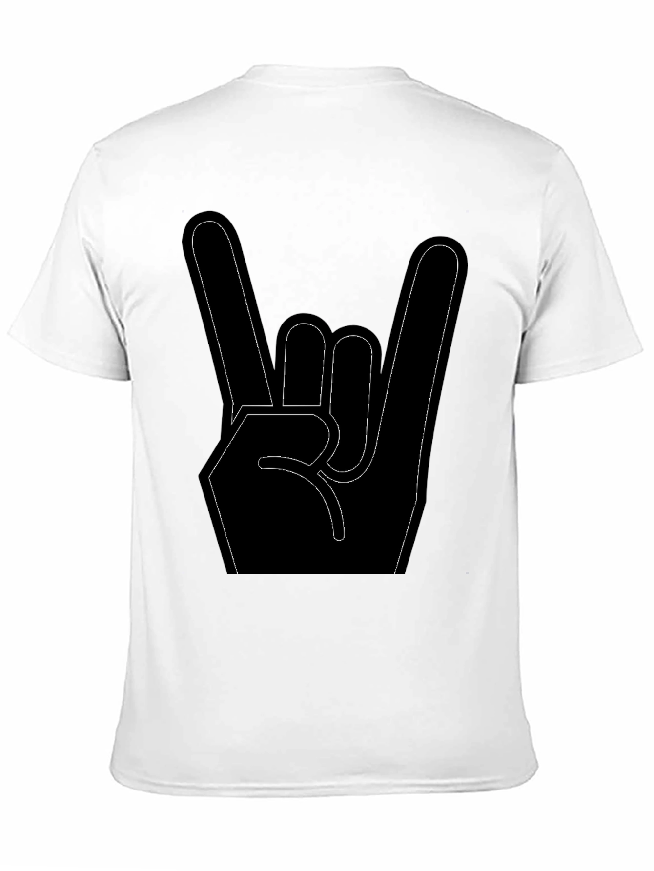 Rock On Hand Sign Graphic T-Shirt