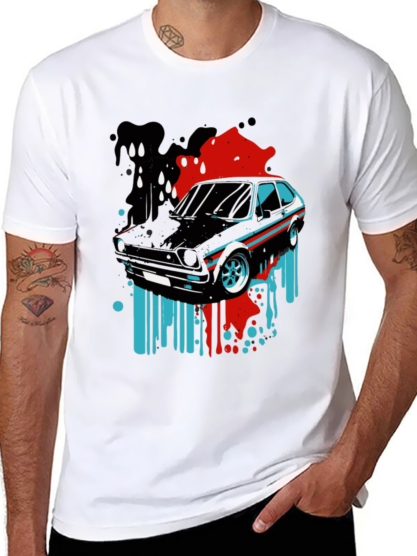 Retro Car Graphic Tee - Cool Automotive Design