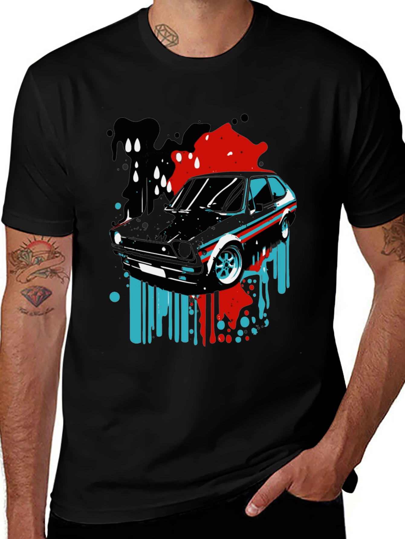 Retro Car Graphic Tee - Cool Automotive Design