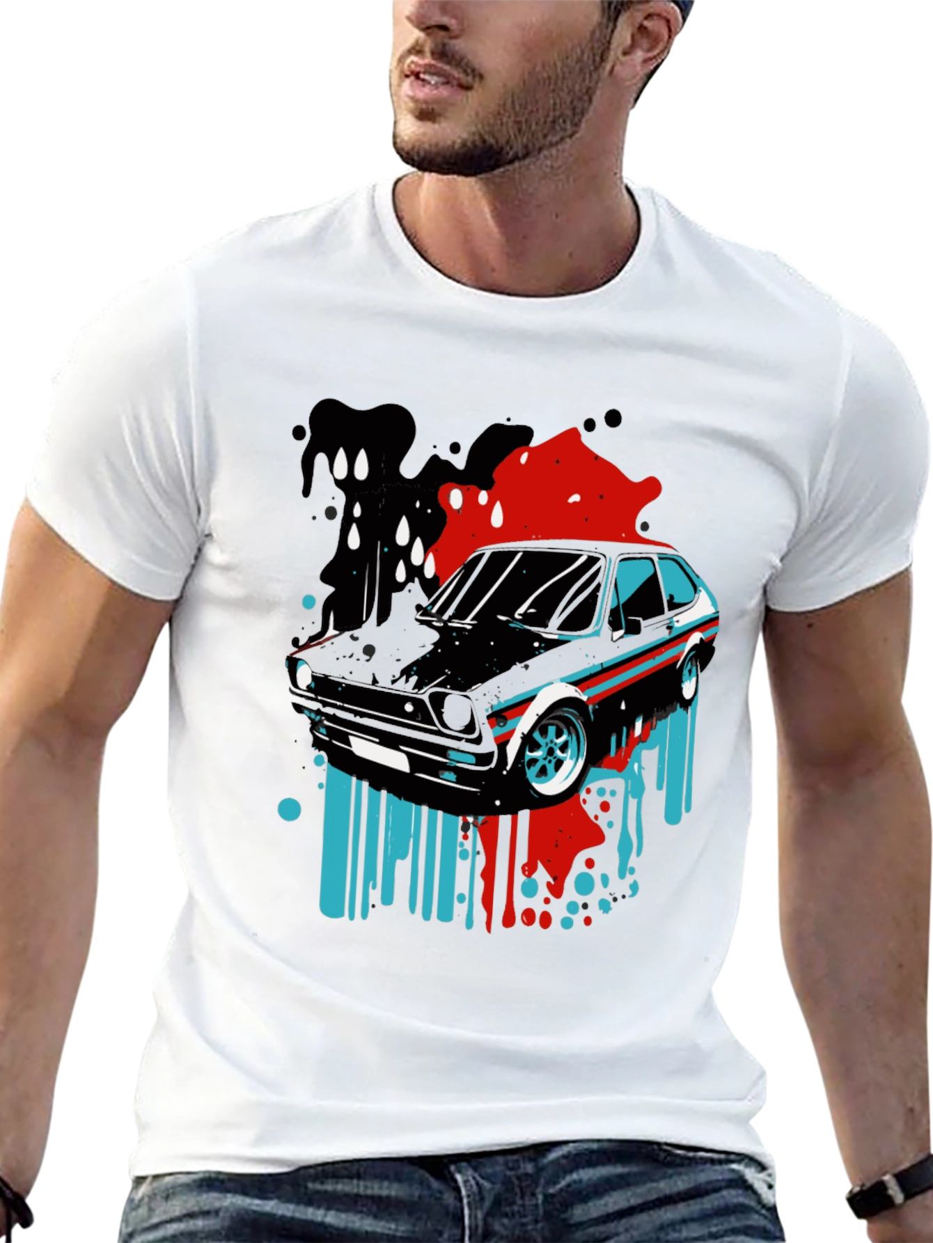 Retro Car Graphic Tee - Cool Automotive Design