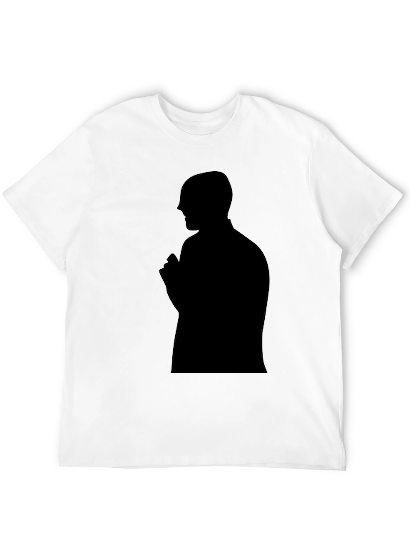 Mens Black T-Shirt - Silhouette Graphic Tee