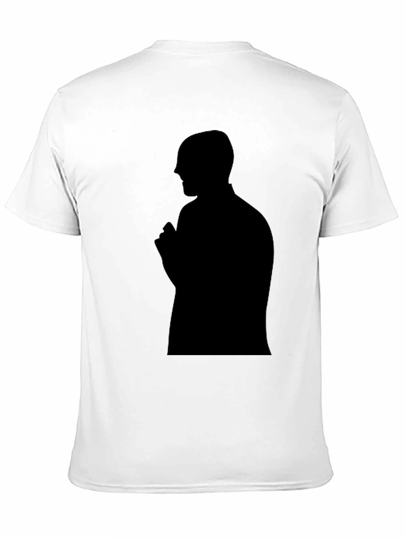 Mens Black T-Shirt - Silhouette Graphic Tee