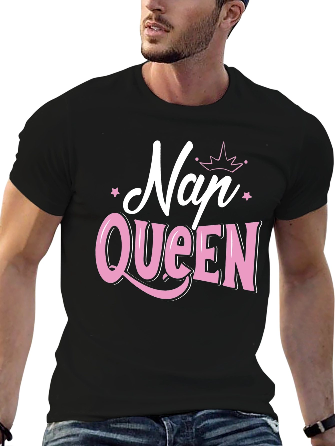 Nap Queen Black Graphic T-Shirt