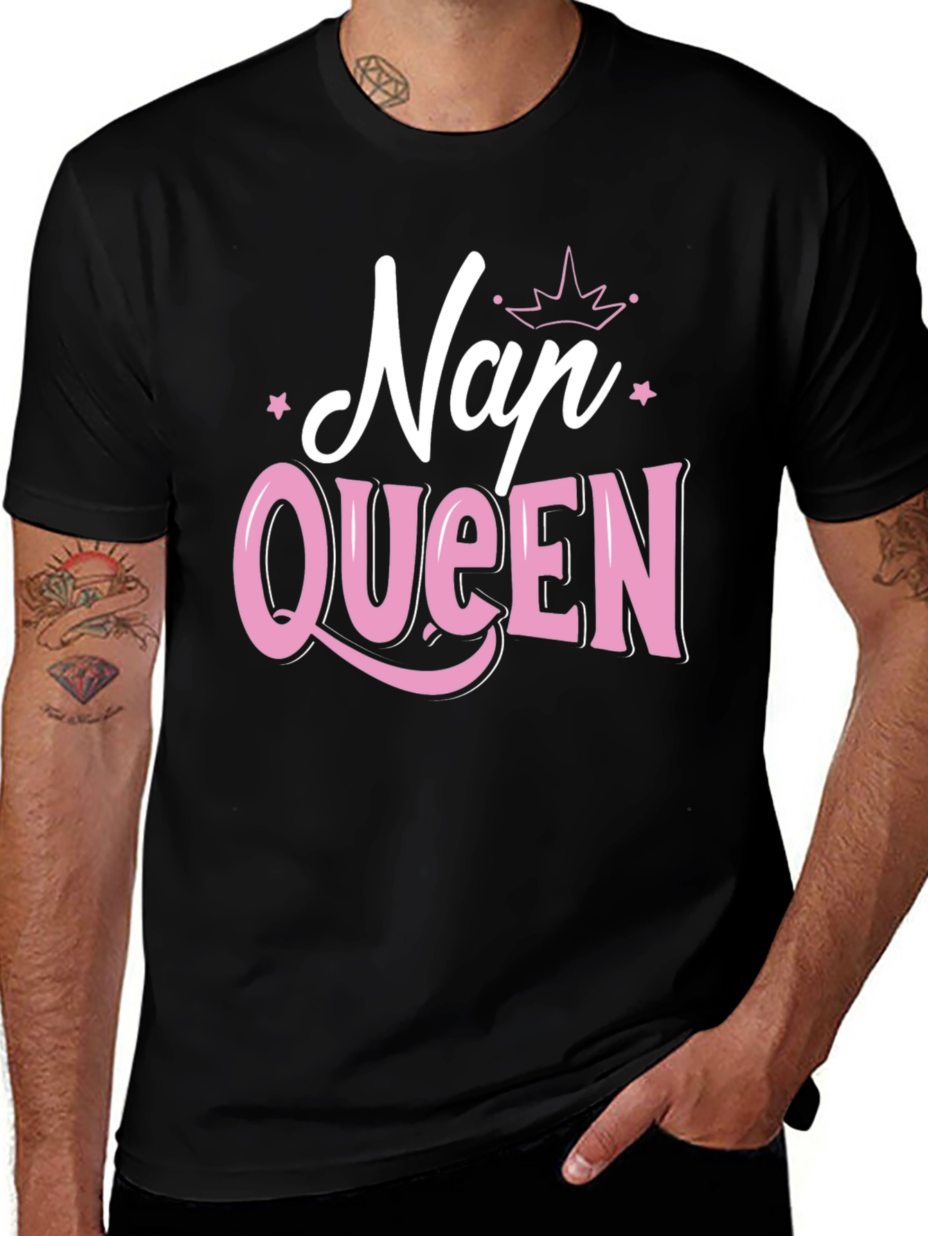 Nap Queen Black Graphic T-Shirt