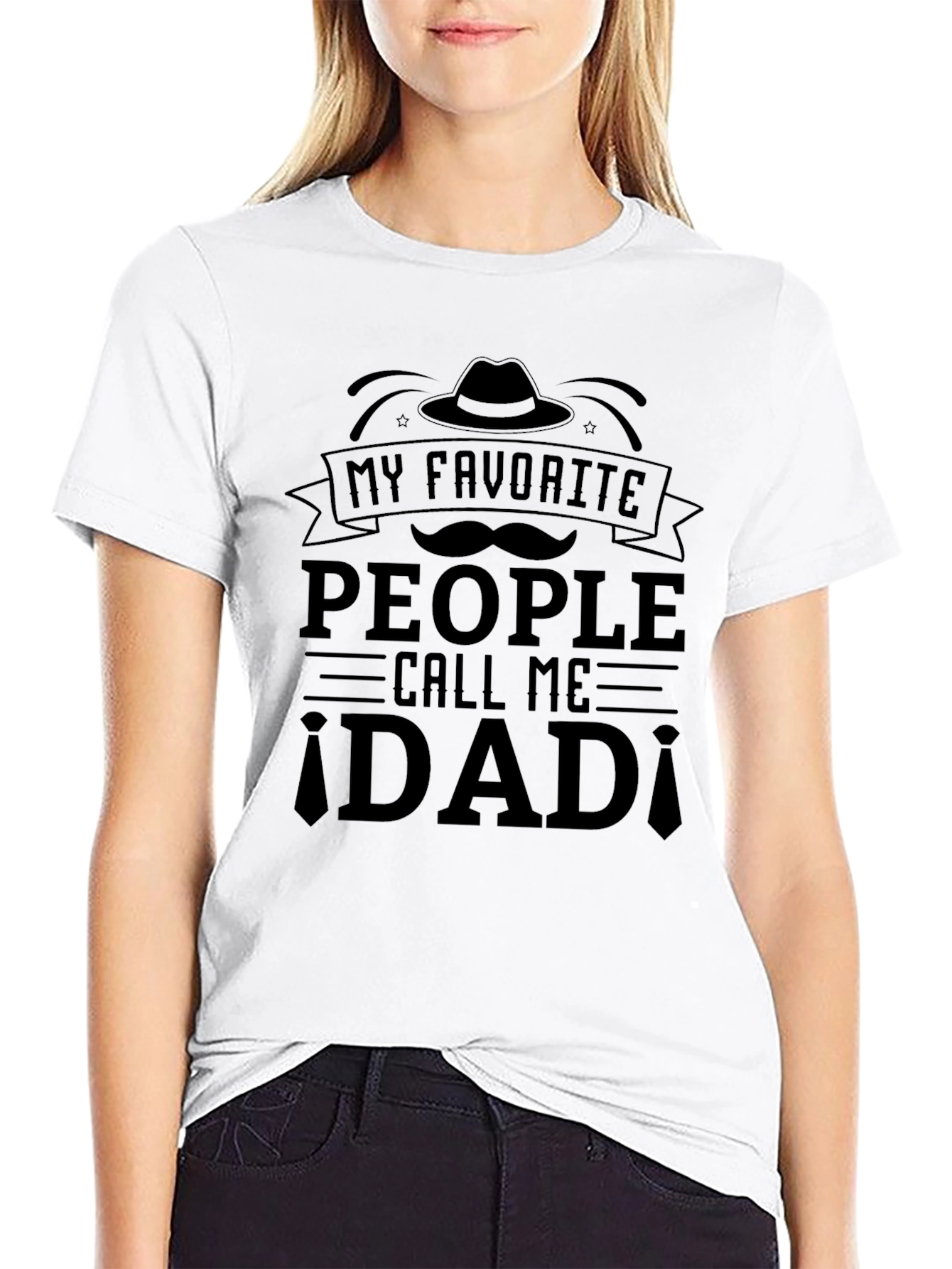 My Favorite People Call Me Dad Black T-Shirt