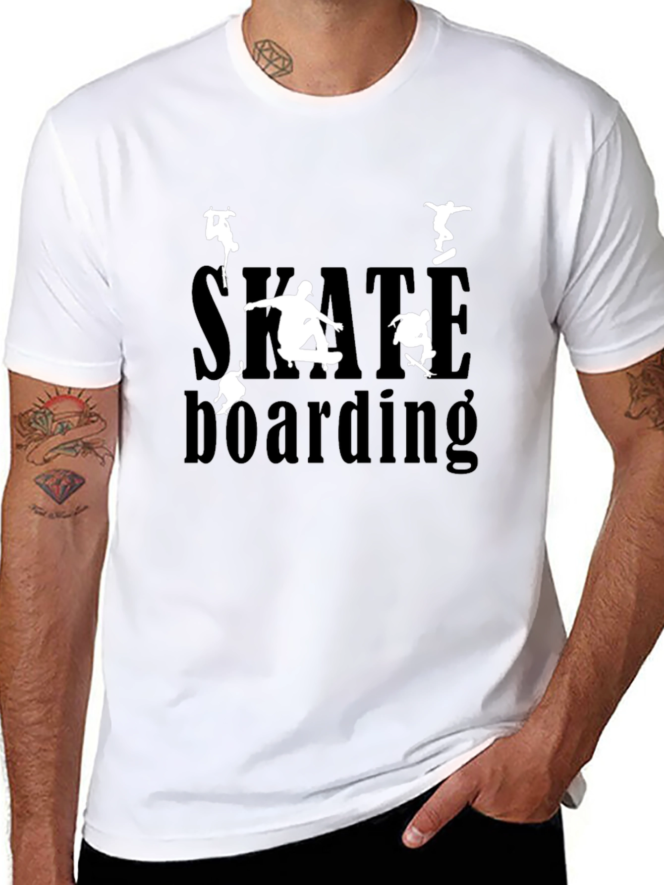 Skateboarding Graphic T-Shirt - Cool Casual Tee