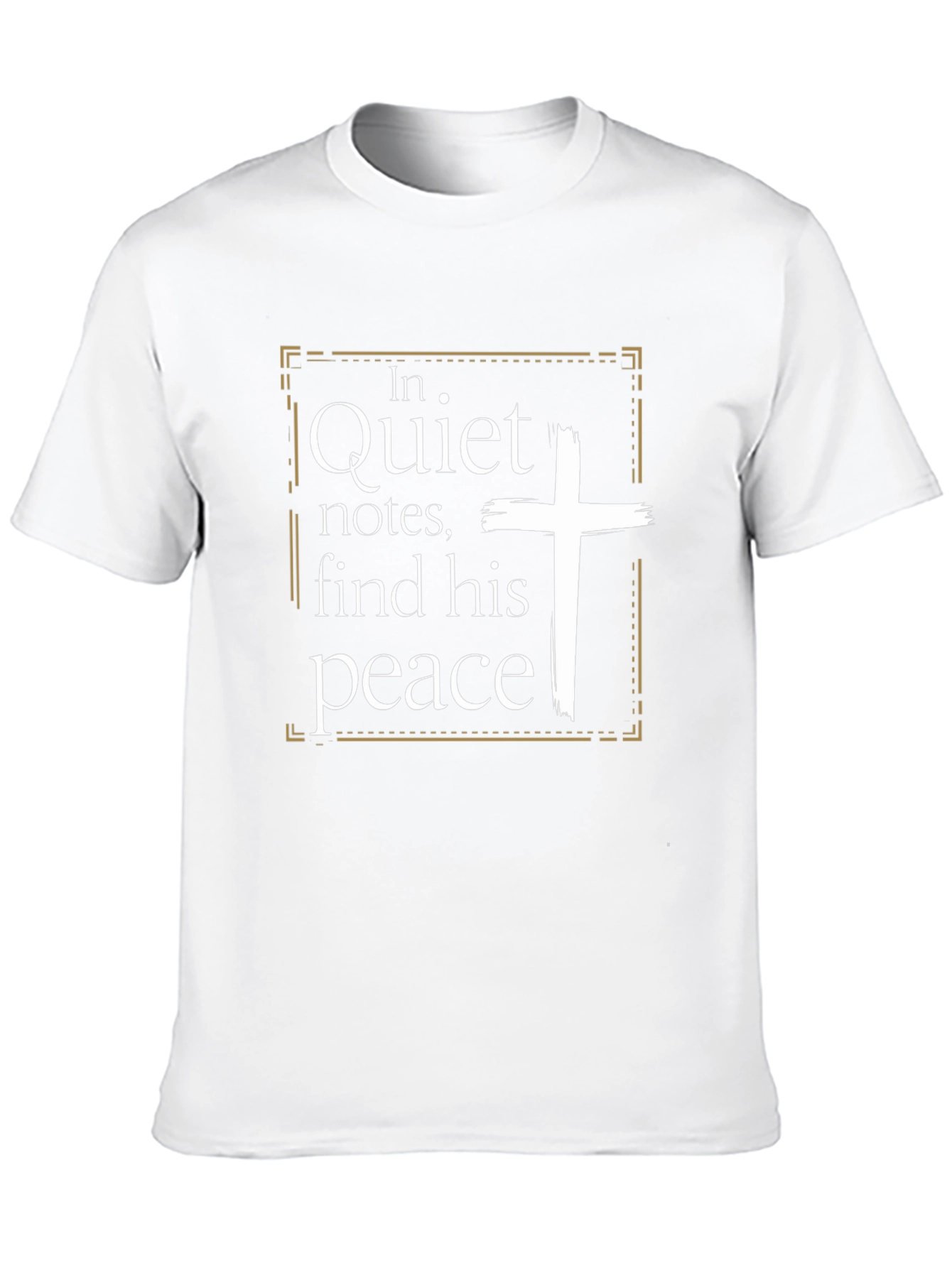 Quiet Notes Find His Peace Christian T-Shirt
