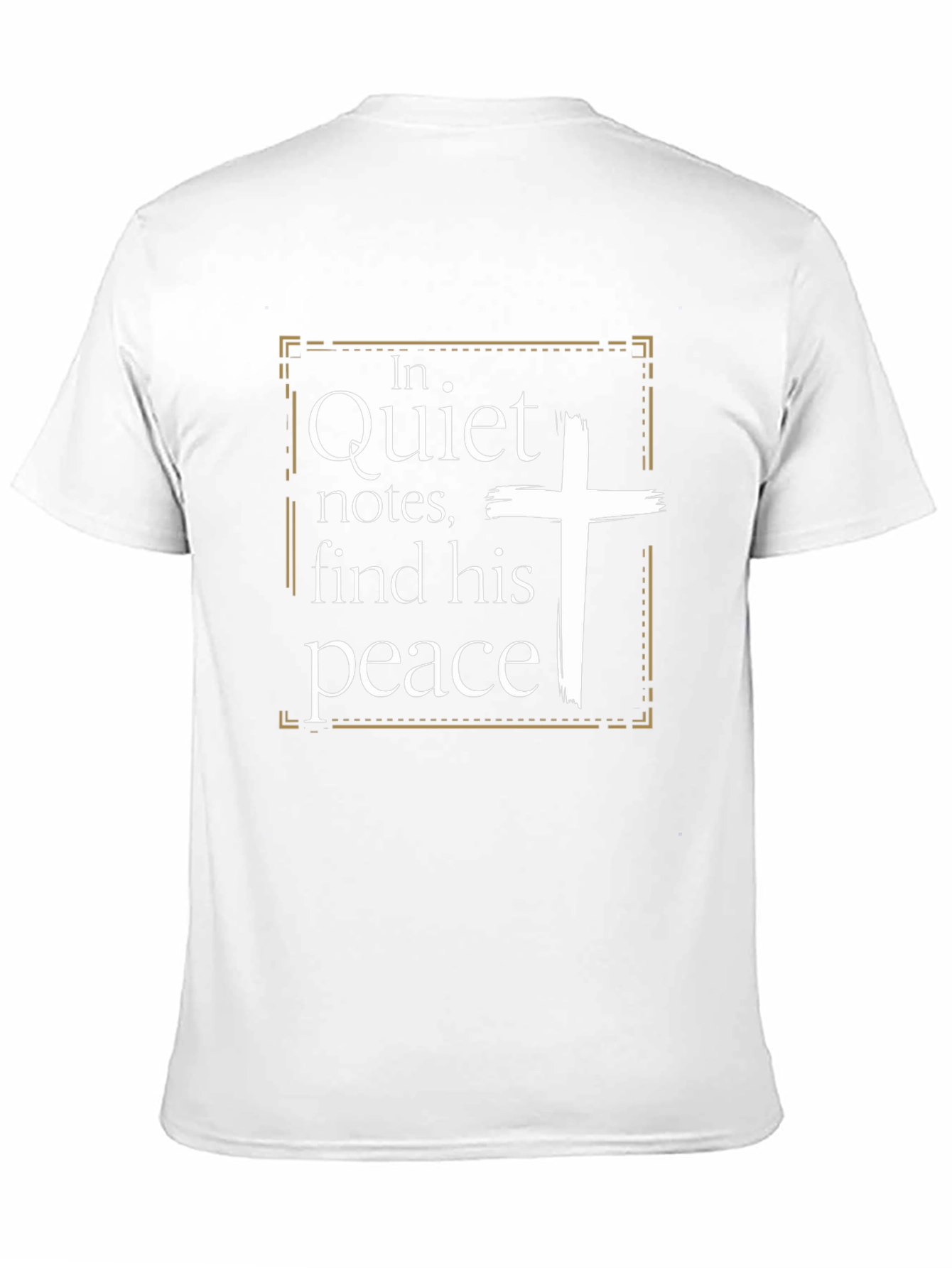 Quiet Notes Find His Peace Christian T-Shirt
