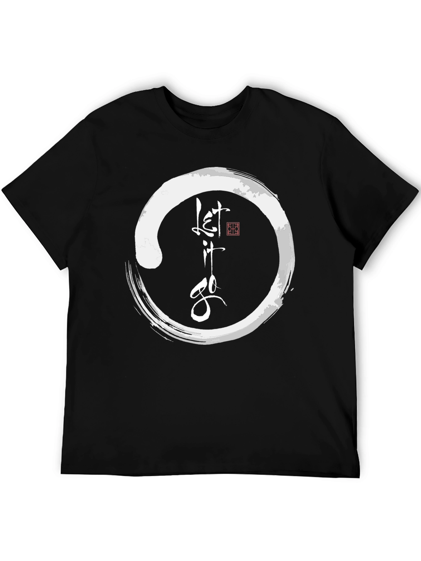 Let it Go Graphic Tee - Zen Circle T-Shirt
