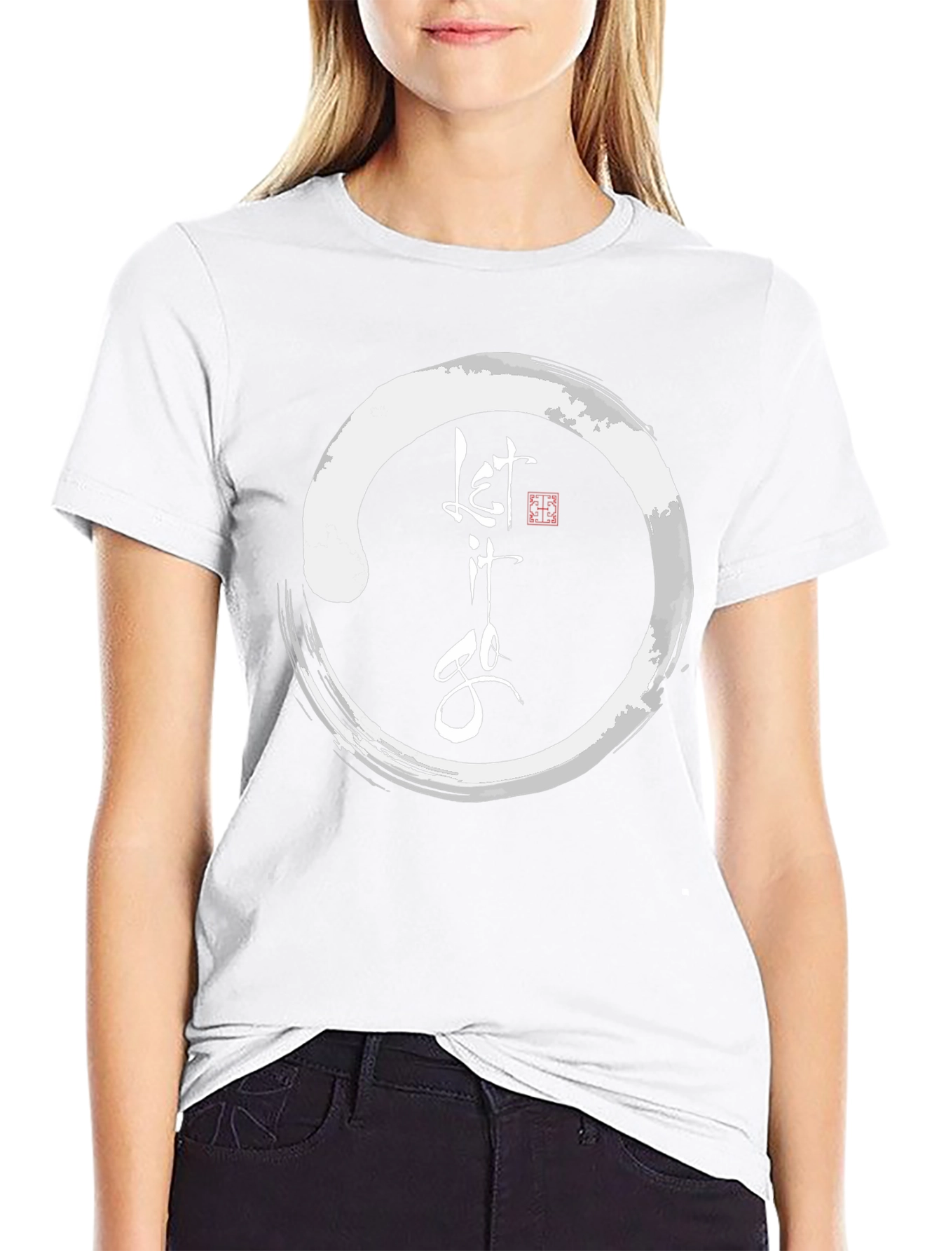 Let it Go Graphic Tee - Zen Circle T-Shirt
