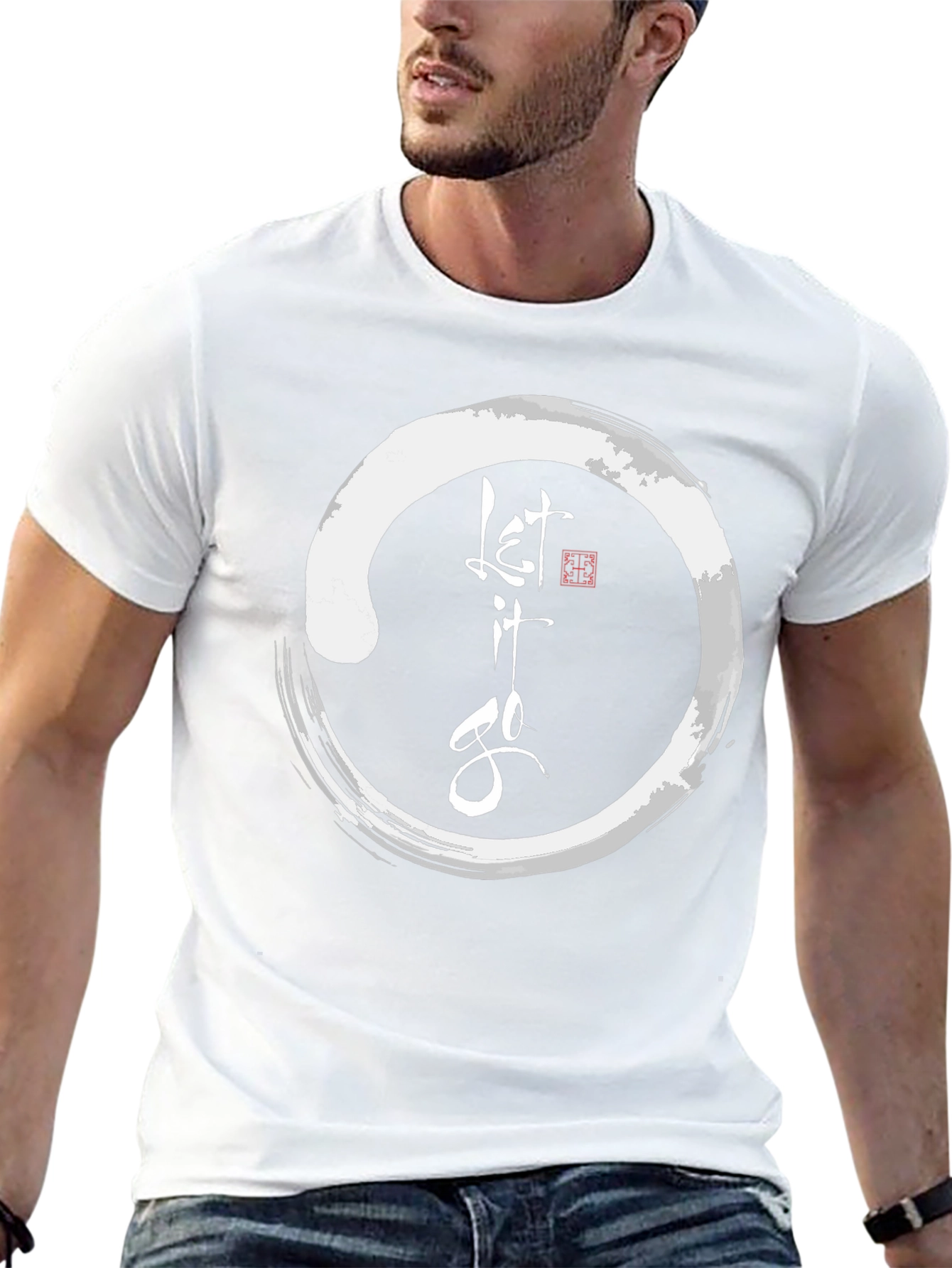 Let it Go Graphic Tee - Zen Circle T-Shirt