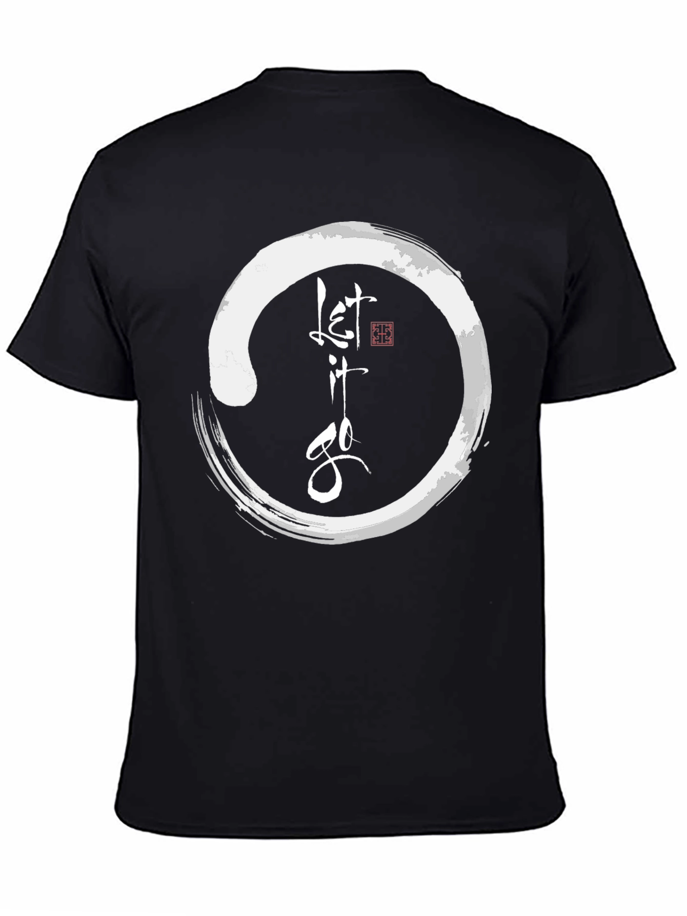 Let it Go Graphic Tee - Zen Circle T-Shirt
