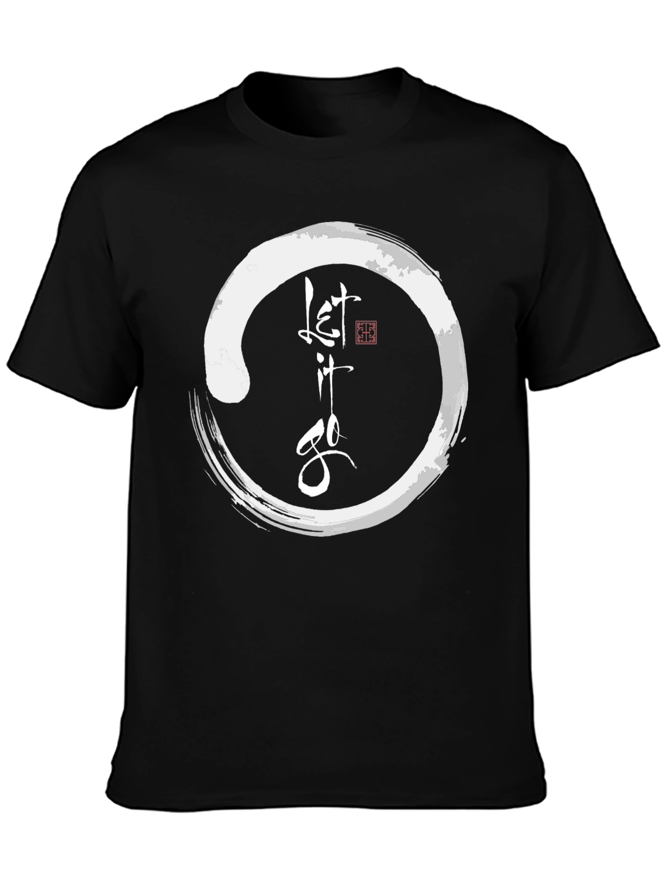 Let it Go Graphic Tee - Zen Circle T-Shirt