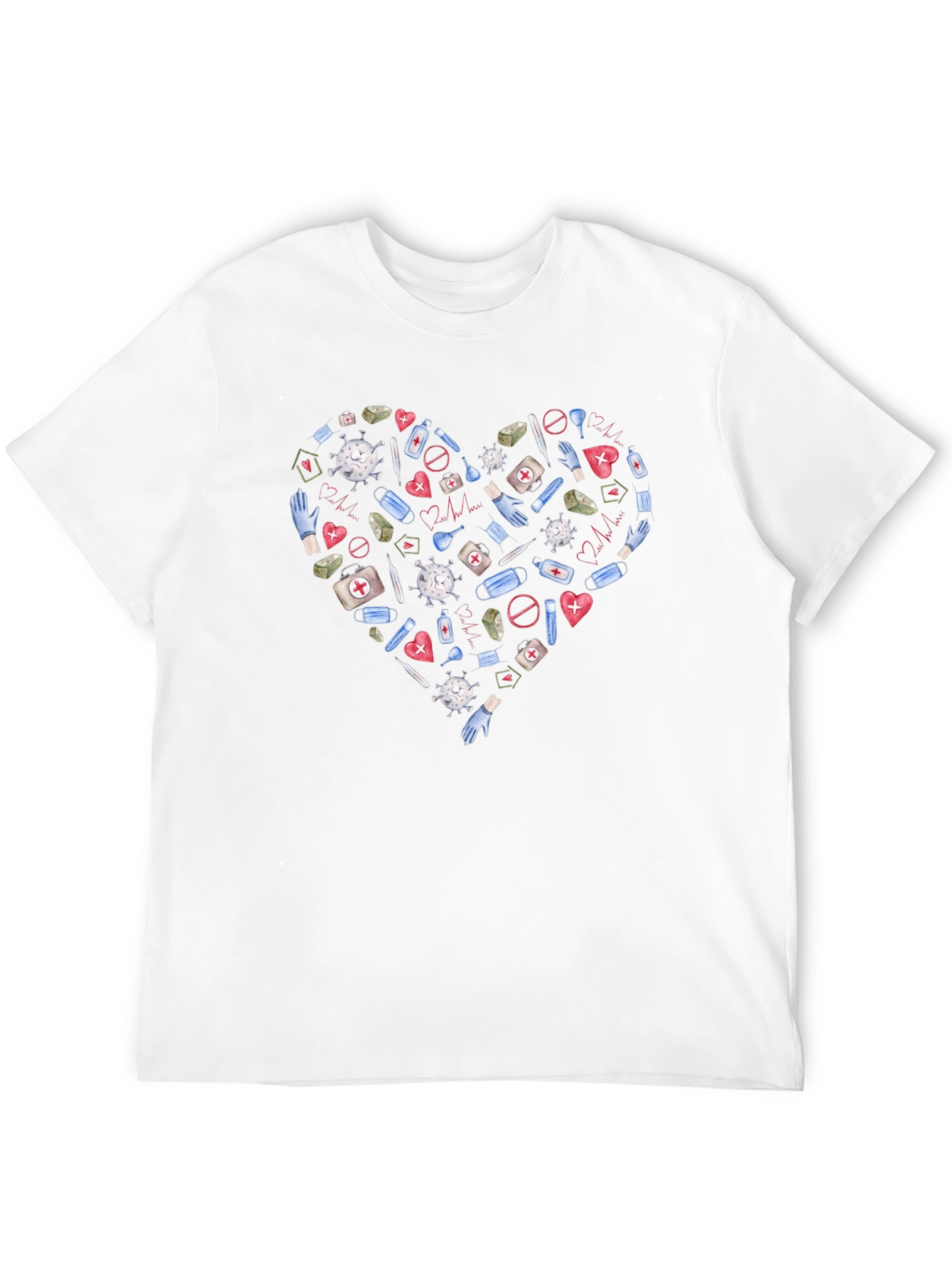 Healthcare Hero Heart T-Shirt - Support Medical Staff