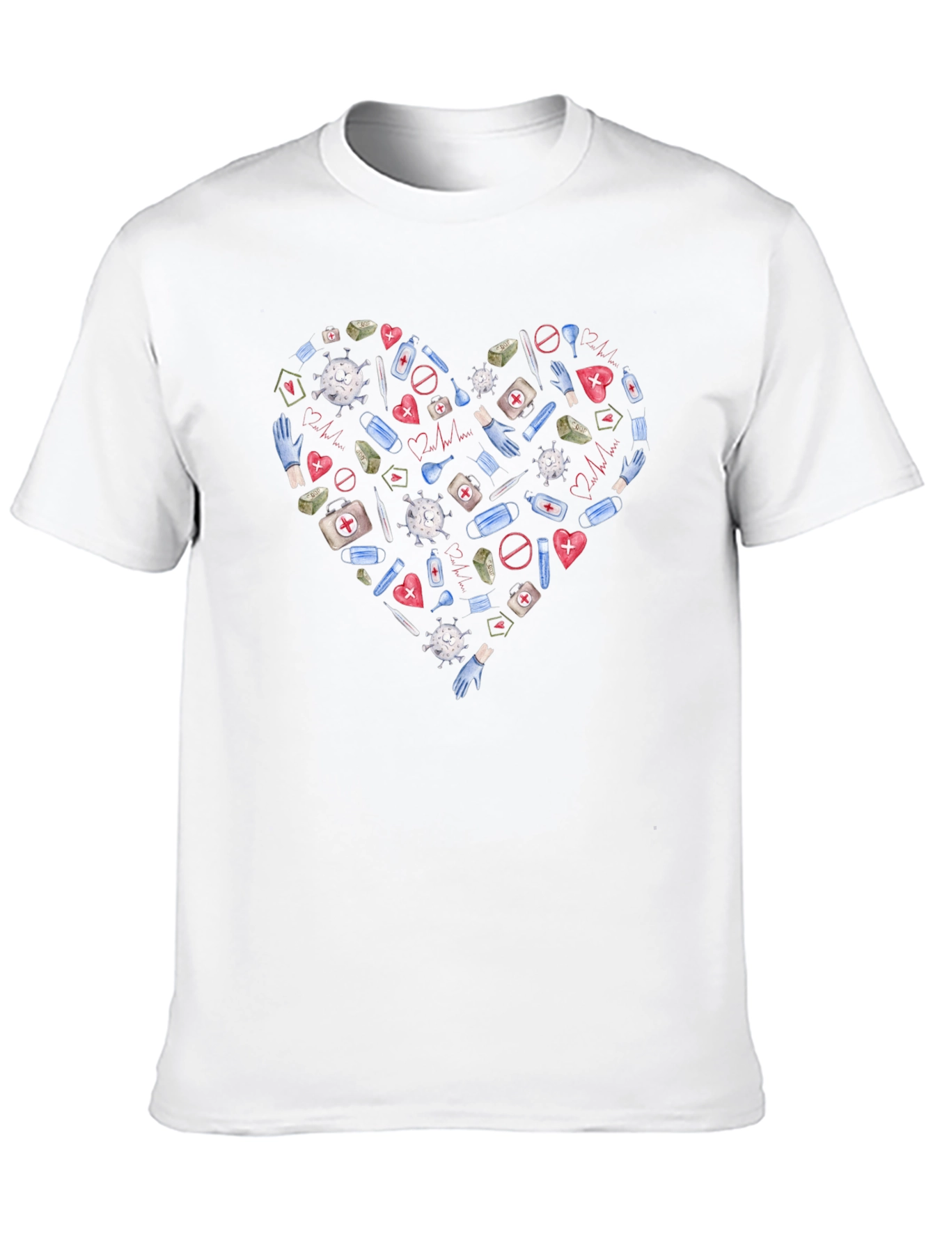 Healthcare Hero Heart T-Shirt - Support Medical Staff